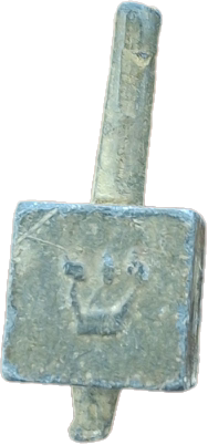 Antique Lead Dreidels Excavated from Uman, Ukraine - Late 19th/Early 20th Century Jewish Hanukkah Artifacts