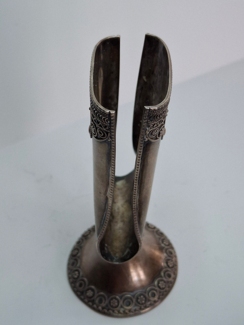 Vintage Sterling Silver 925 Havdalah Candle Holder Made in Israel - 1.9 oz Judaica