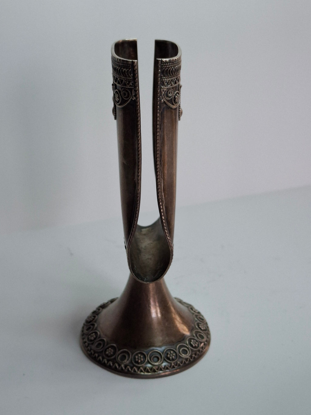Vintage Sterling Silver 925 Havdalah Candle Holder Made in Israel - 1.9 oz Judaica