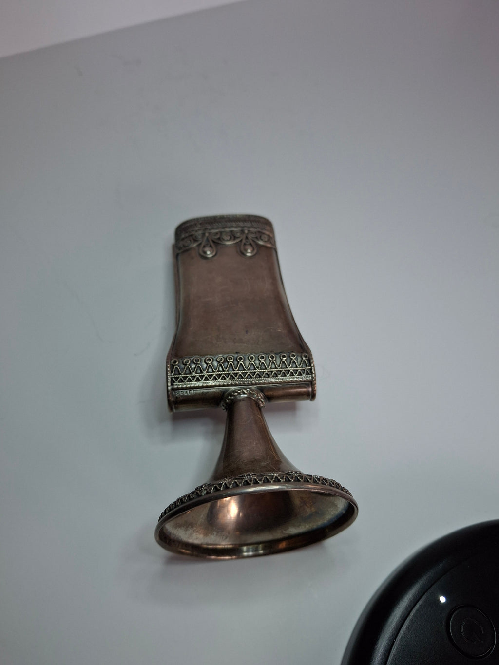 Vintage Sterling Silver 925 Havdalah Candle Holder Made in Israel - 1.9 oz Judaica