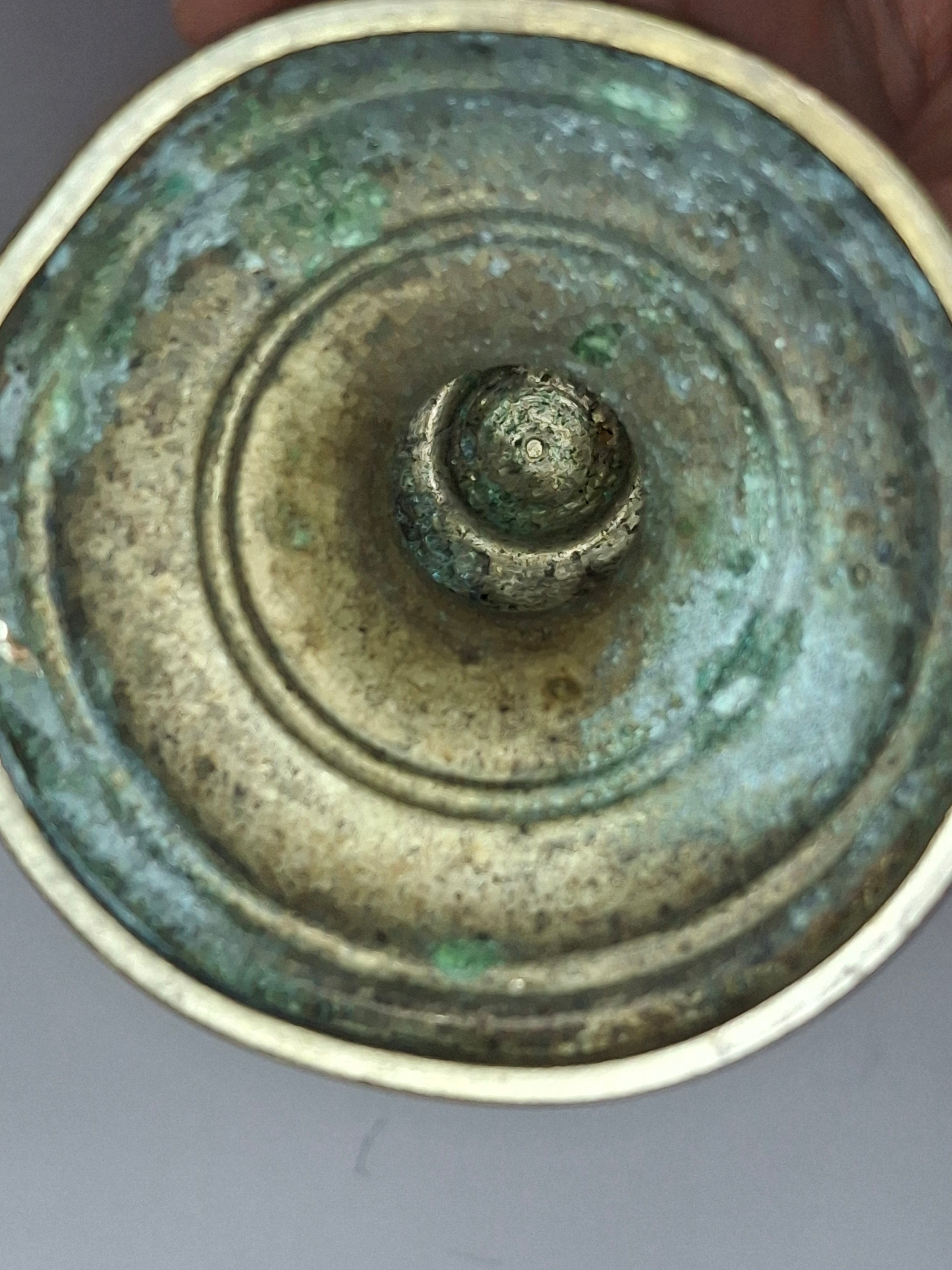 Vintage 1950s Israeli Bronze Besamim Spice Tower Box - Judaica Havdalah