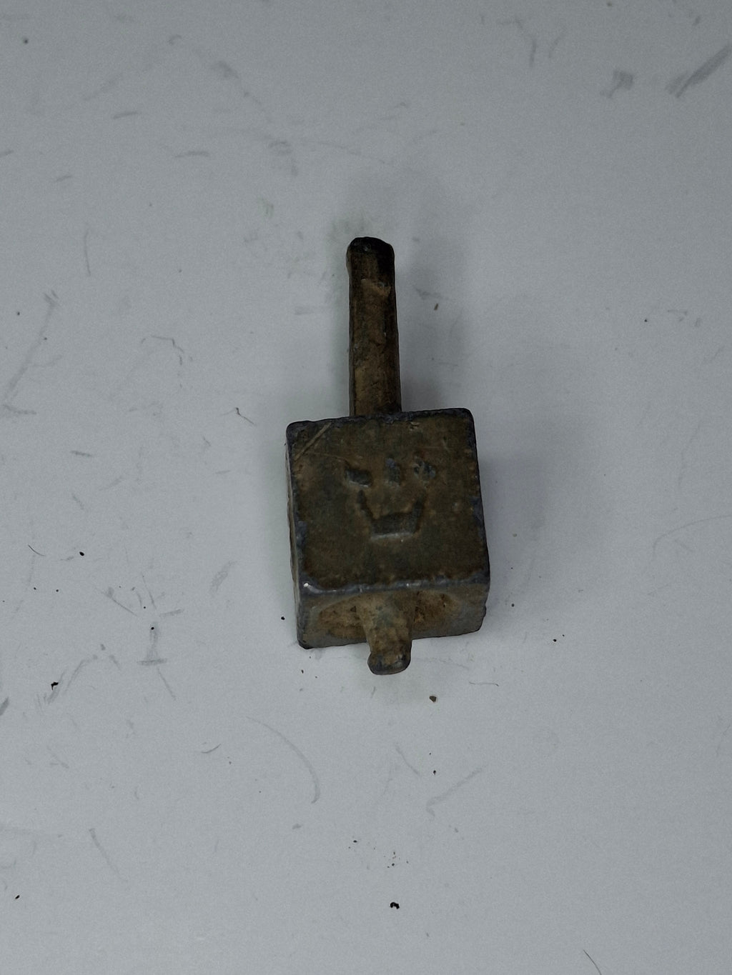 Antique Lead Dreidels Excavated from Uman, Ukraine - Late 19th/Early 20th Century Jewish Hanukkah Artifacts