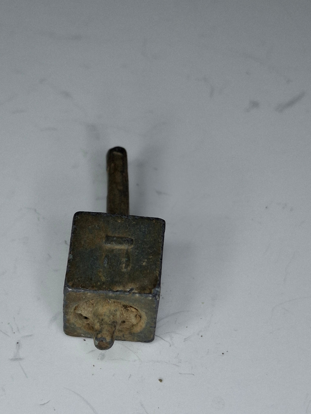 Antique Lead Dreidels Excavated from Uman, Ukraine - Late 19th/Early 20th Century Jewish Hanukkah Artifacts