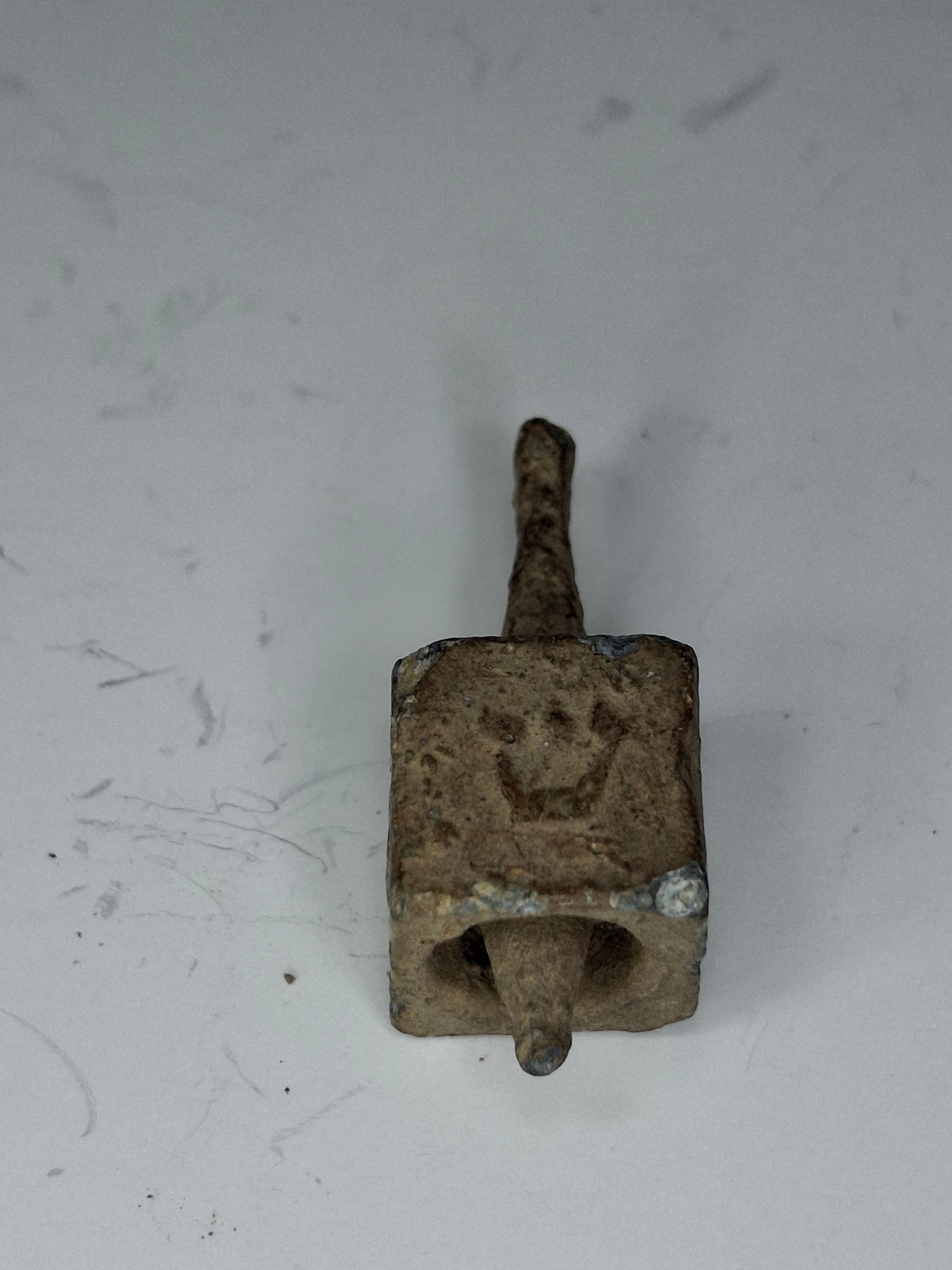 Antique Lead Dreidels Excavated from Uman, Ukraine - Late 19th/Early 20th Century Jewish Hanukkah Artifacts