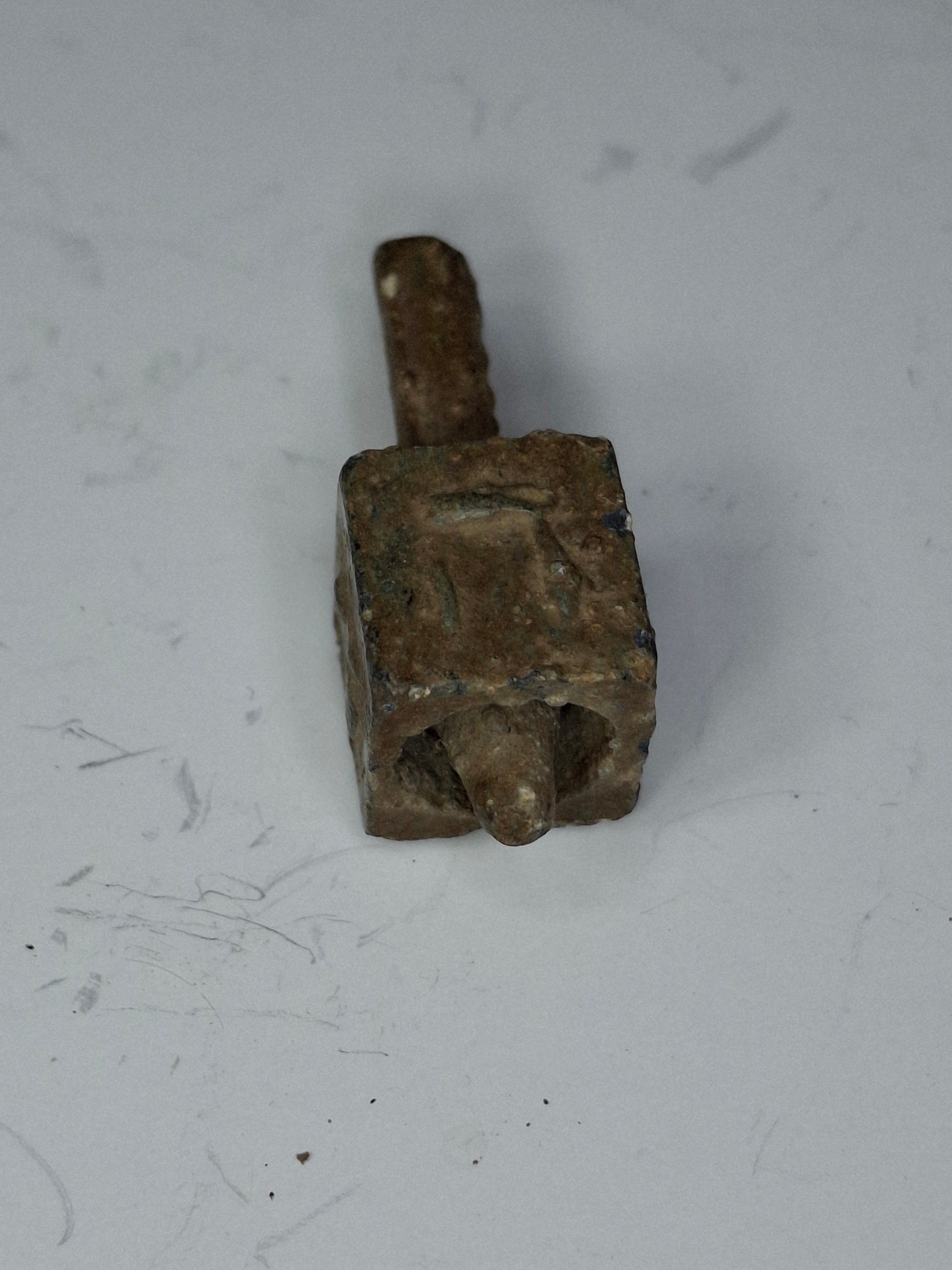 Antique Lead Dreidels Excavated from Uman, Ukraine - Late 19th/Early 20th Century Jewish Hanukkah Artifacts