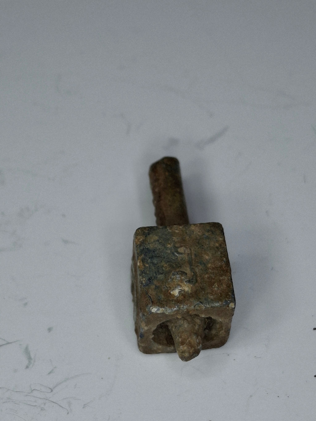 Antique Lead Dreidels Excavated from Uman, Ukraine - Late 19th/Early 20th Century Jewish Hanukkah Artifacts