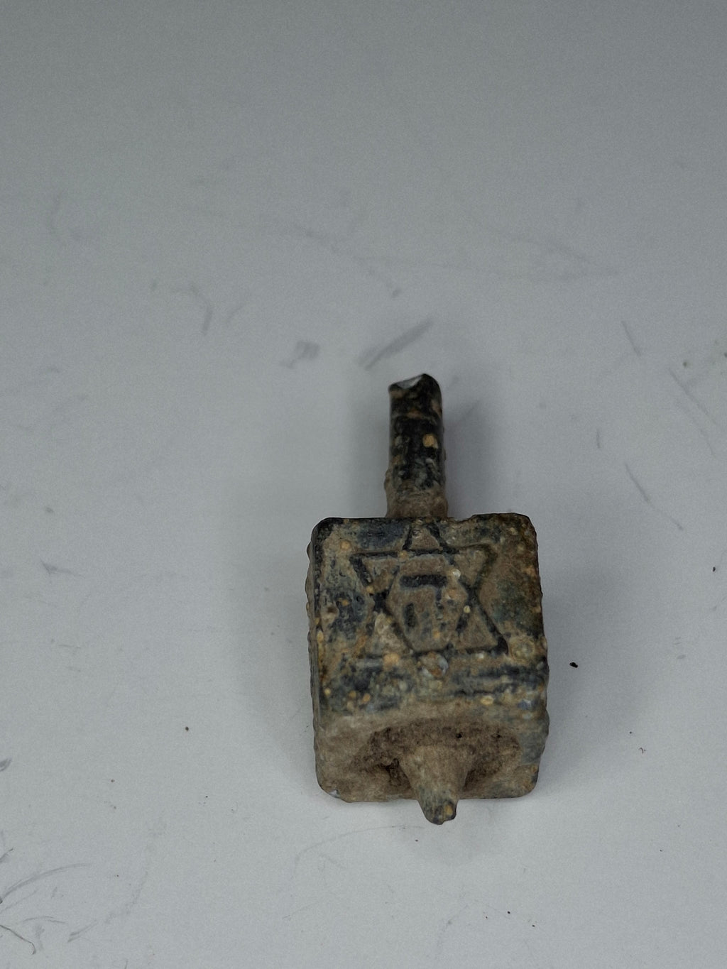 Antique Lead Dreidels Excavated from Uman, Ukraine - Late 19th/Early 20th Century Jewish Hanukkah Artifacts
