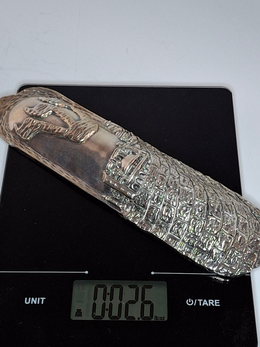 Extra Large .999 Fine Silver Mezuzah Case - 2.6 oz Pure Silver Judaica Collectible