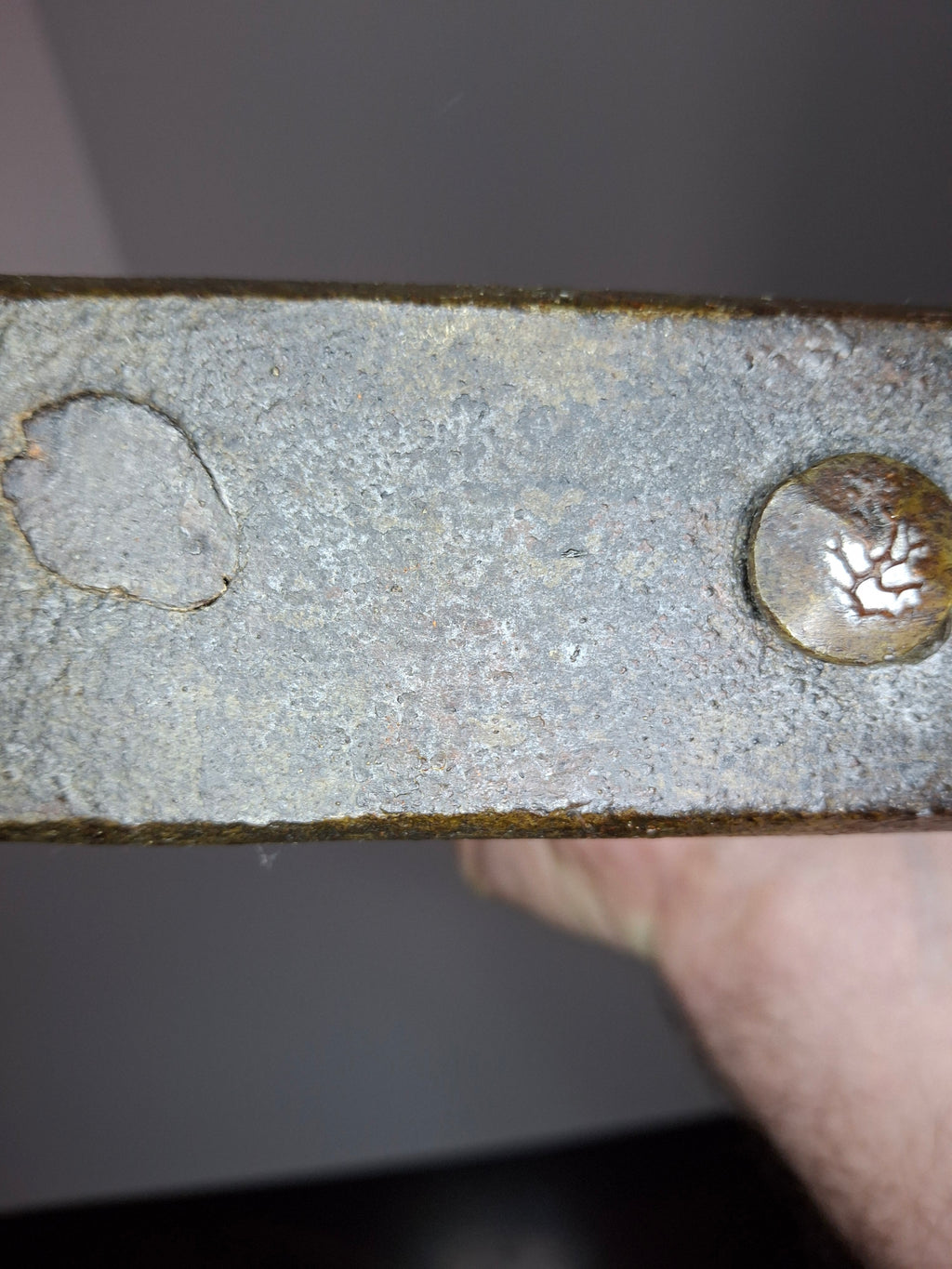 Massive Sized Rare Circa 1680 European Hand-Wrought Iron 7-Branch Temple Menorah, Primitive Cone-Shaped Holders, Antique Judaica Candelabra