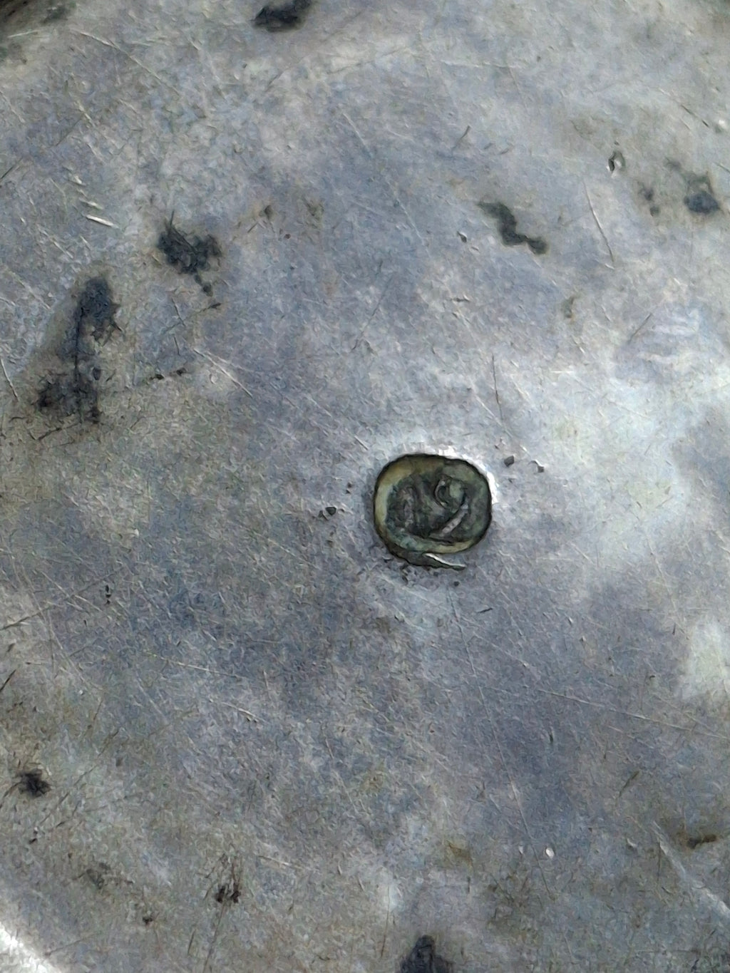 Antique Mid-19th Century Brass & Etched Glass Double Burner Whale Oil Lamp with Bronze Base - 1850s-1870s