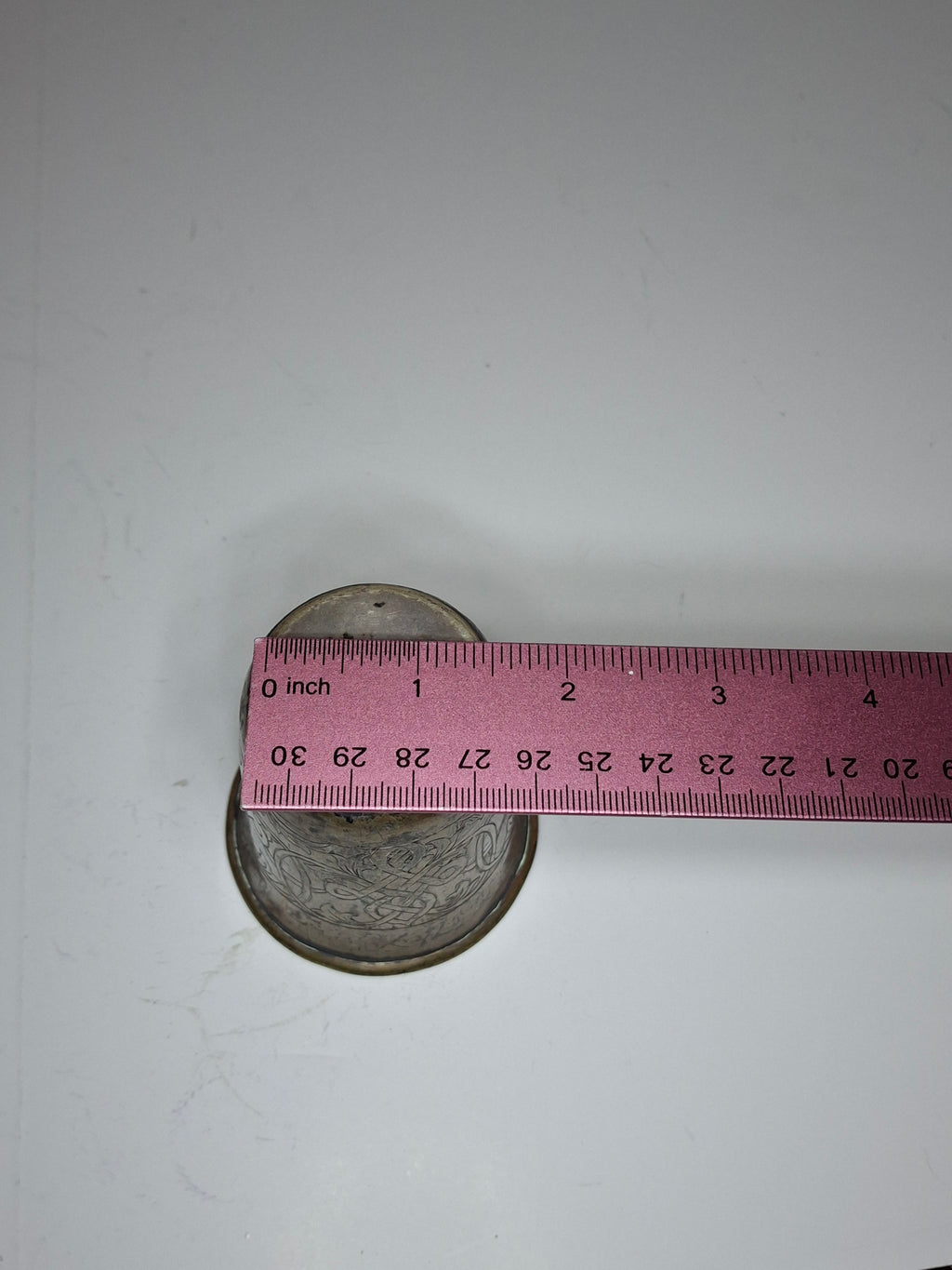 Antique German 12 Loth Silver Engraved Kiddush Cup Beaker - c. 1860