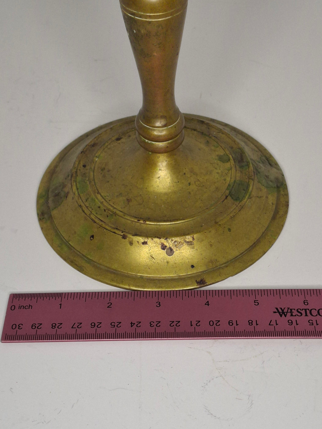 Antique Late 19th/Early 20th Century Bronze Brass Menorah, 7-Branch, Judaica Decor