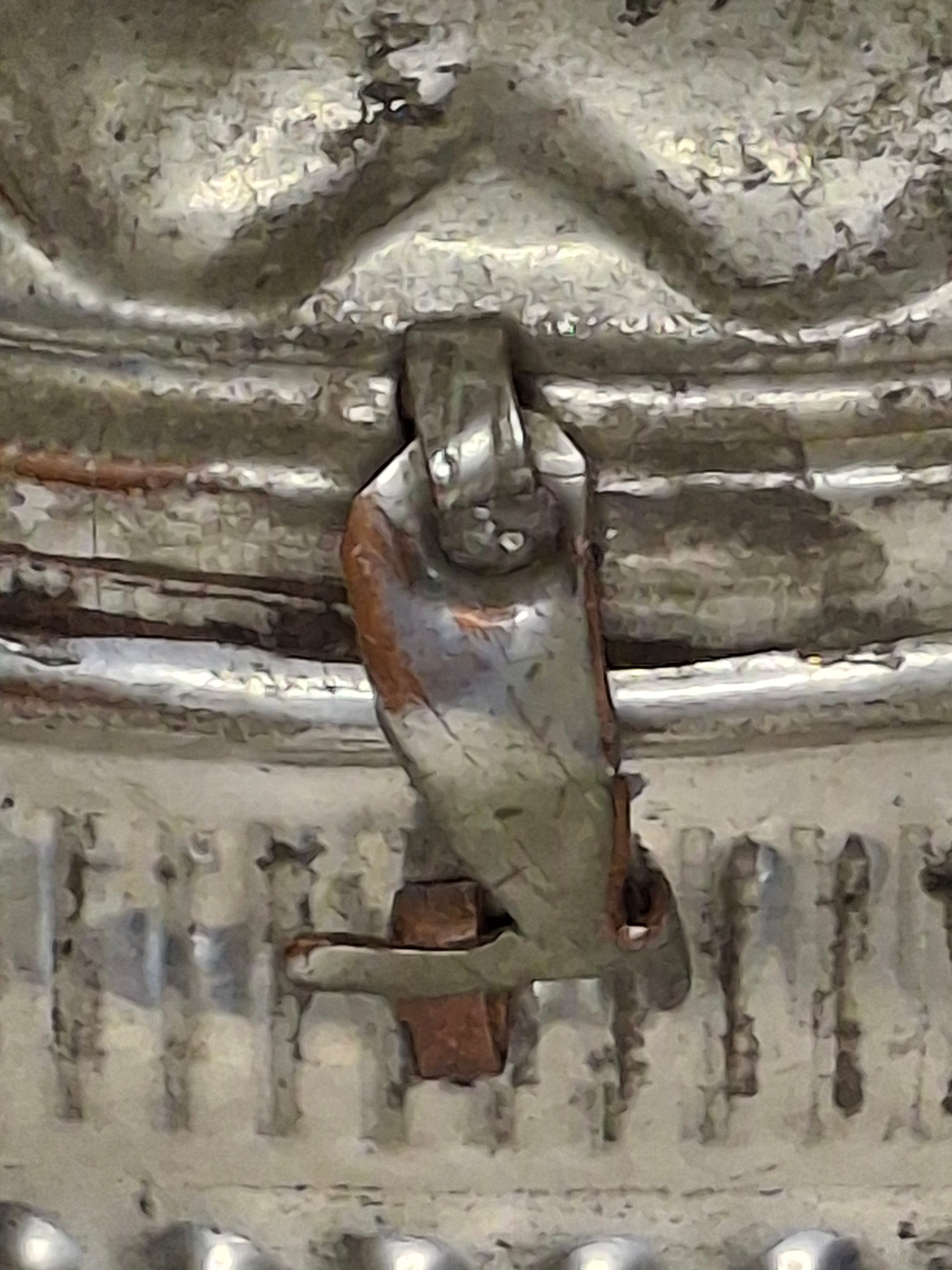 Vintage Early 20th Century Tin Etrog Box Embossed Judaica Sukkot w/ Brass Handle & Hinge – Bezalel Style