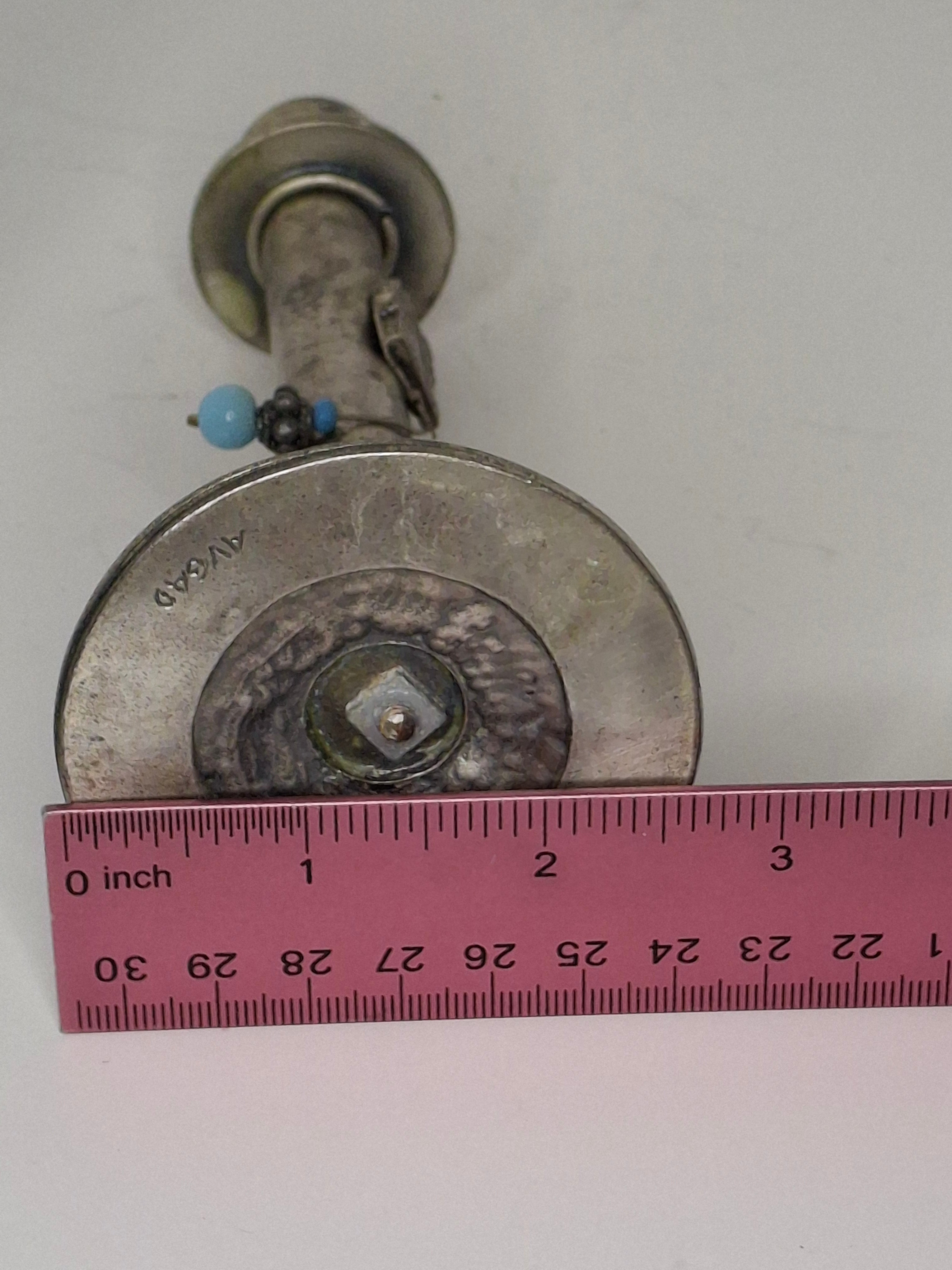 Vintage Avgad Silver-Plated Shabbat Candlesticks Pair with Old City Jerusalem Engraving - Judaica Israel