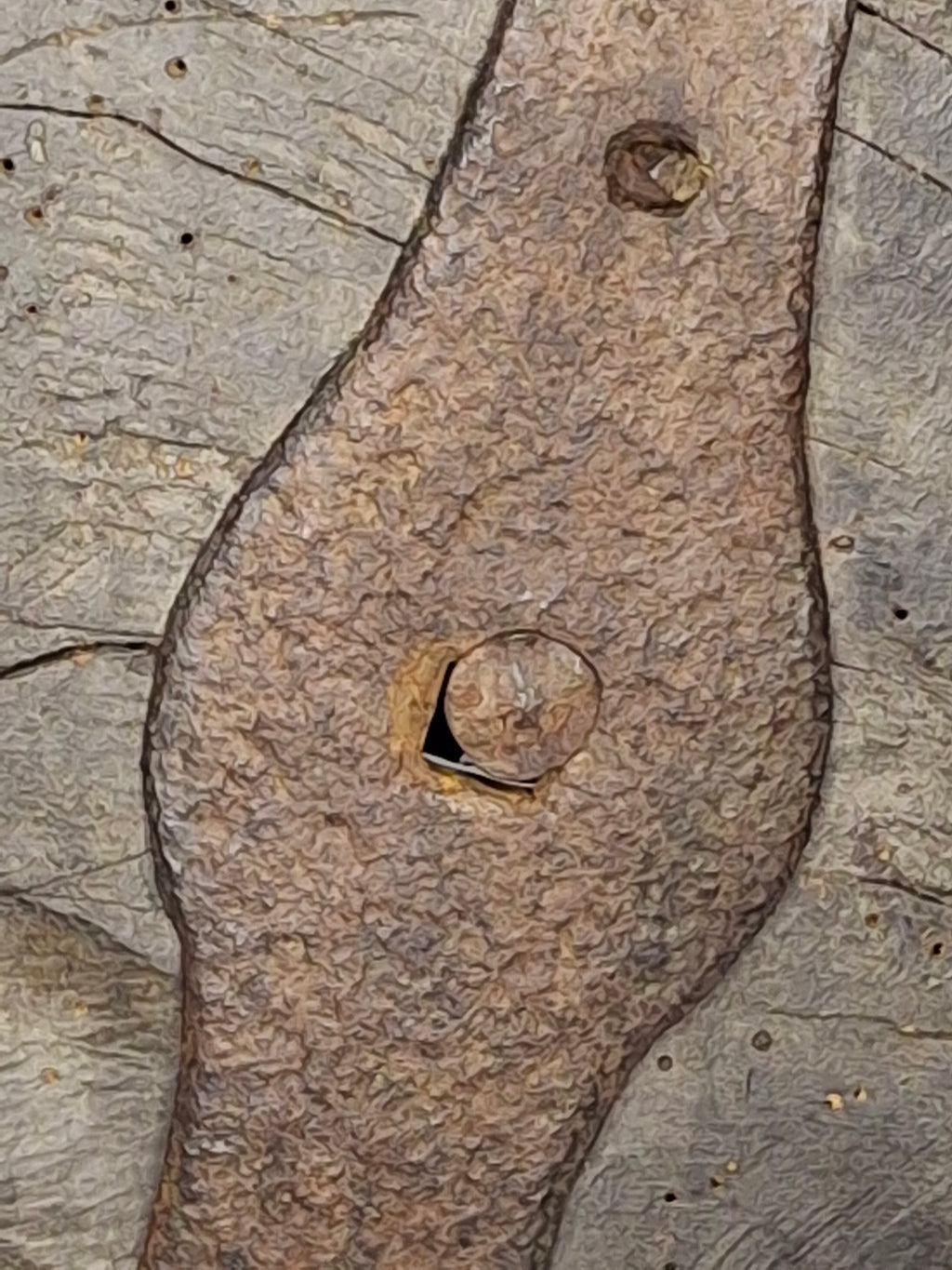 Extremely Rare Circa 17th Century English/American Primitive Wrought Iron Rushlight Holder on Wooden Tripod Base with Circular, Leather Wrapped 'Table,' Ball Counterweight - Museum Quality Lighting Artifact