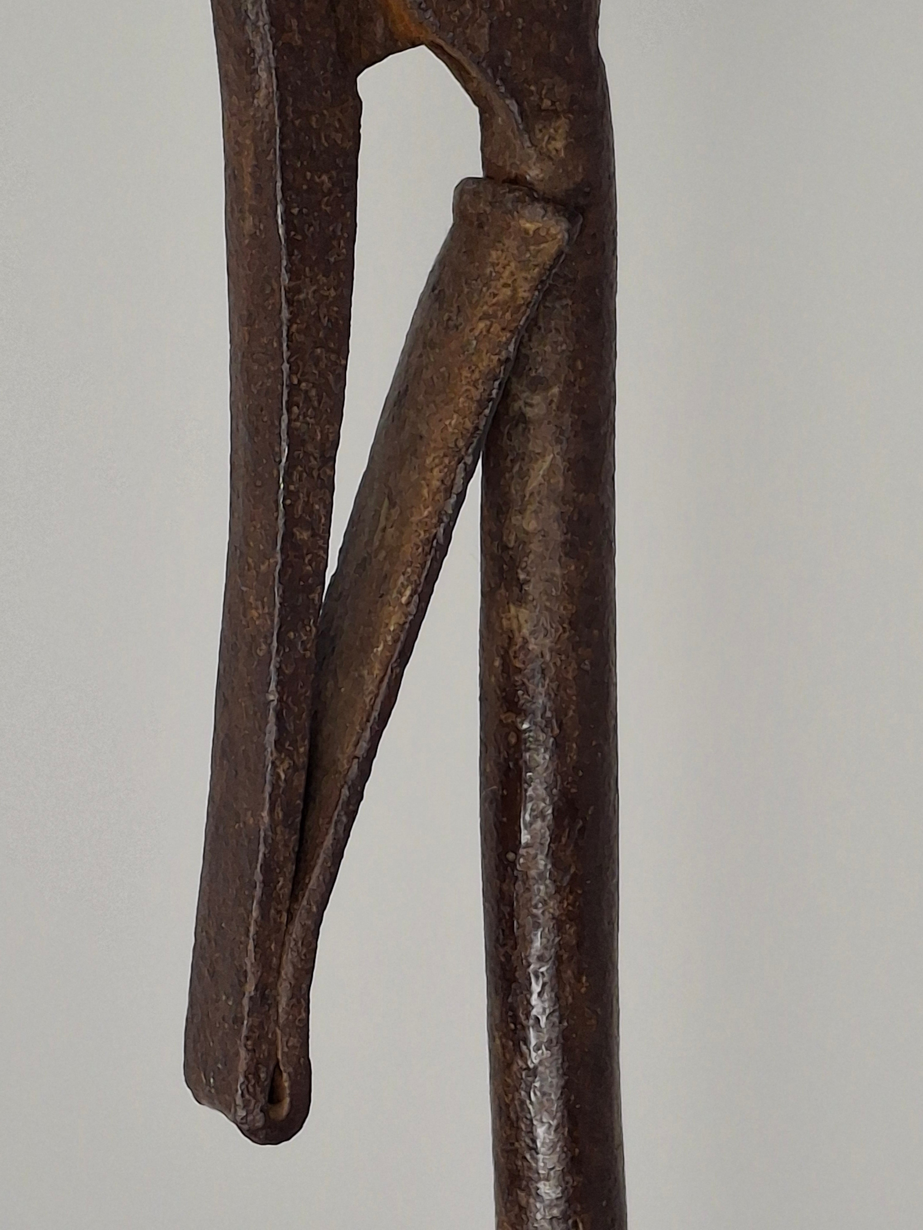 Rare and Exceptional Revolutionary War / War of 1812 Hand-Forged Iron Splint Holder – Perfect Working Spring – ca. 1770–1820