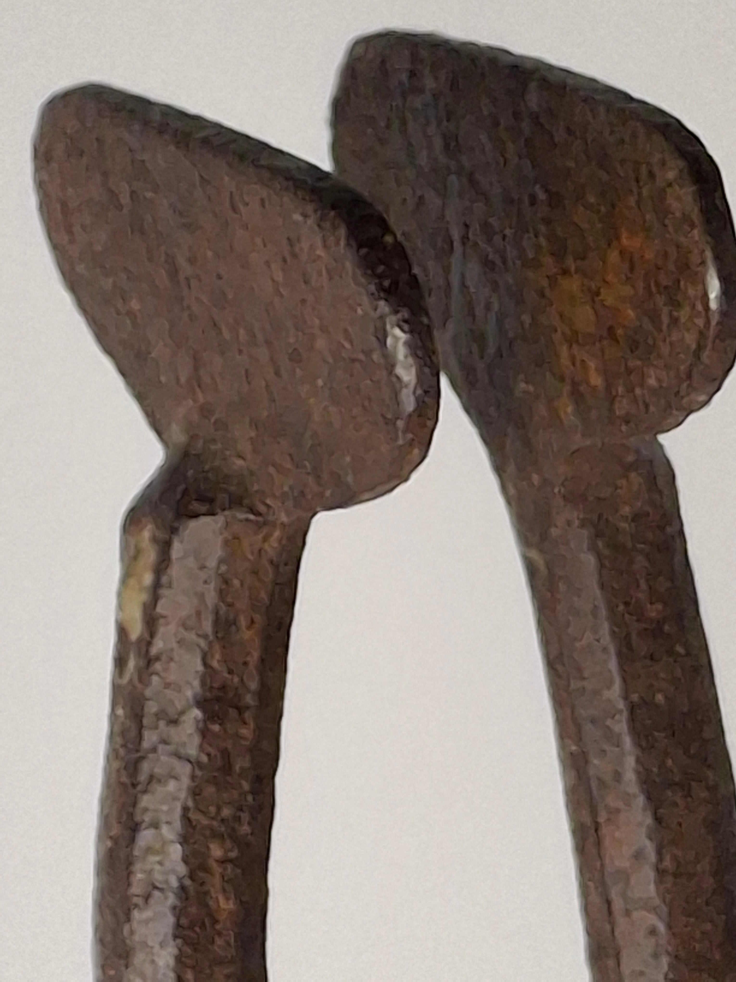 Rare and Exceptional Revolutionary War / War of 1812 Hand-Forged Iron Splint Holder – Perfect Working Spring – ca. 1770–1820