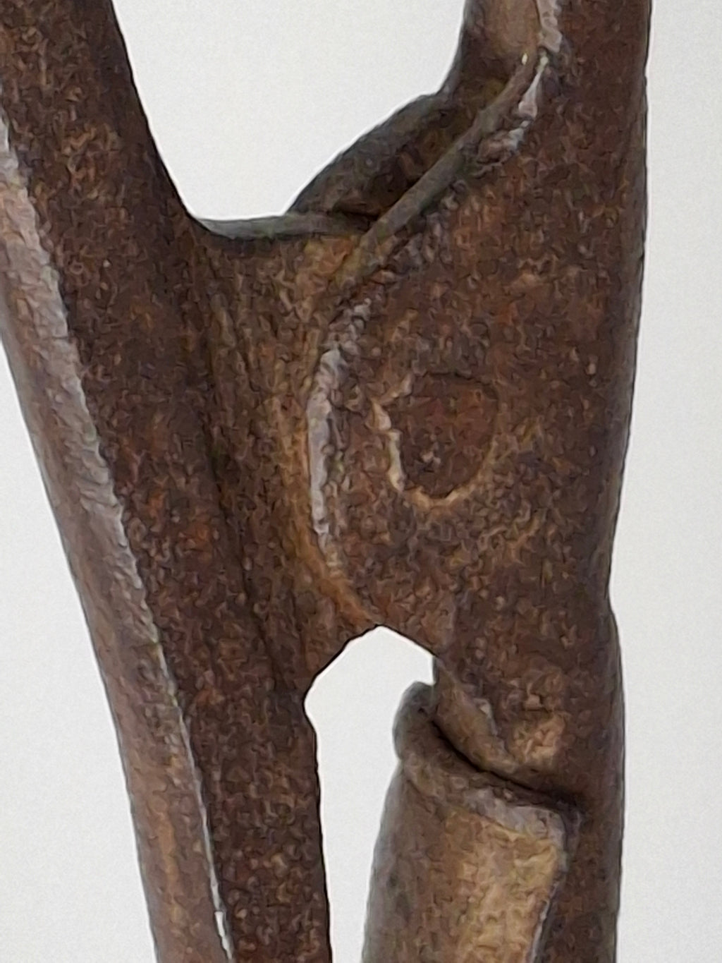 Rare and Exceptional Revolutionary War / War of 1812 Hand-Forged Iron Splint Holder – Perfect Working Spring – ca. 1770–1820