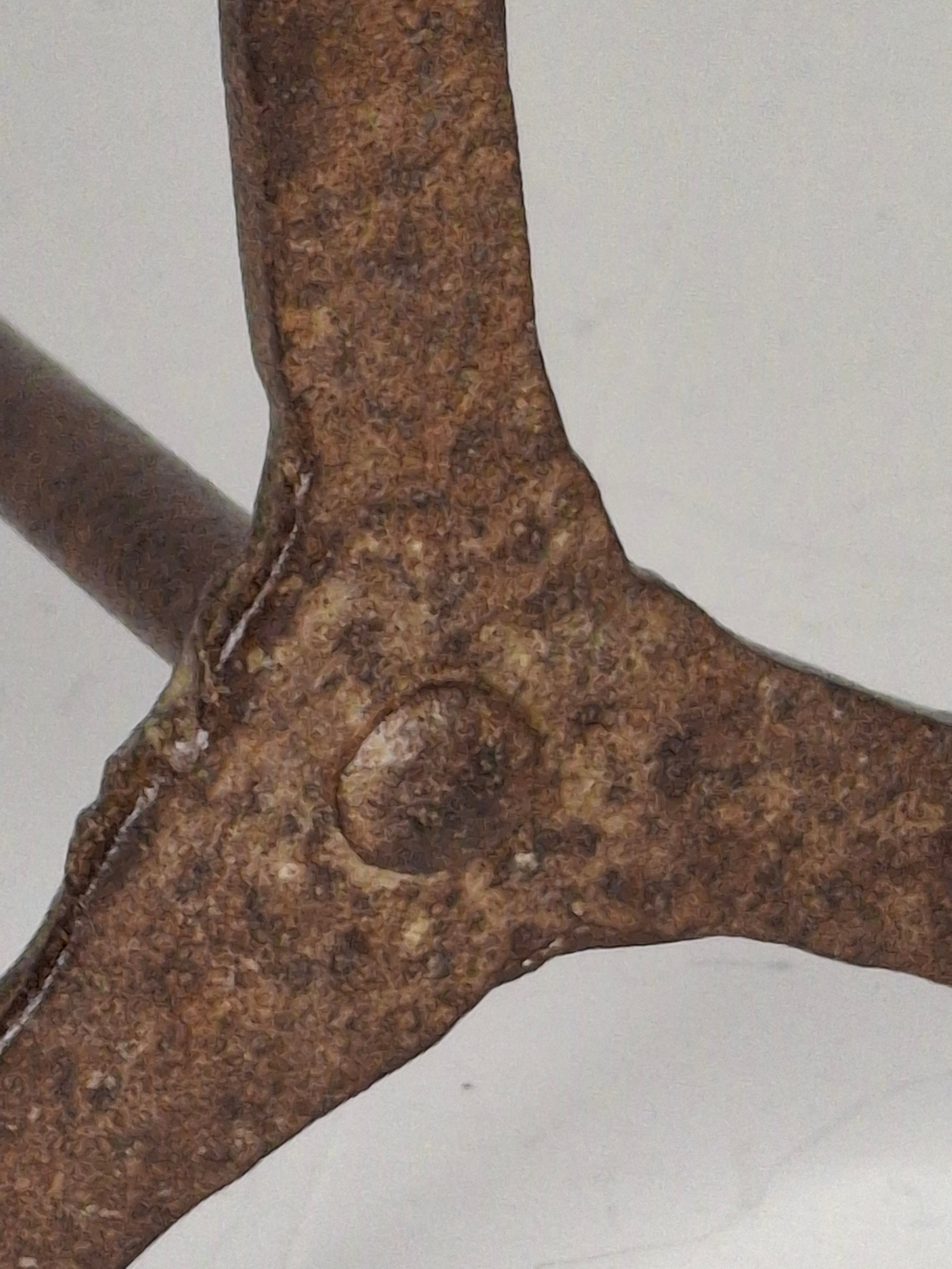 Rare and Exceptional Revolutionary War / War of 1812 Hand-Forged Iron Splint Holder – Perfect Working Spring – ca. 1770–1820