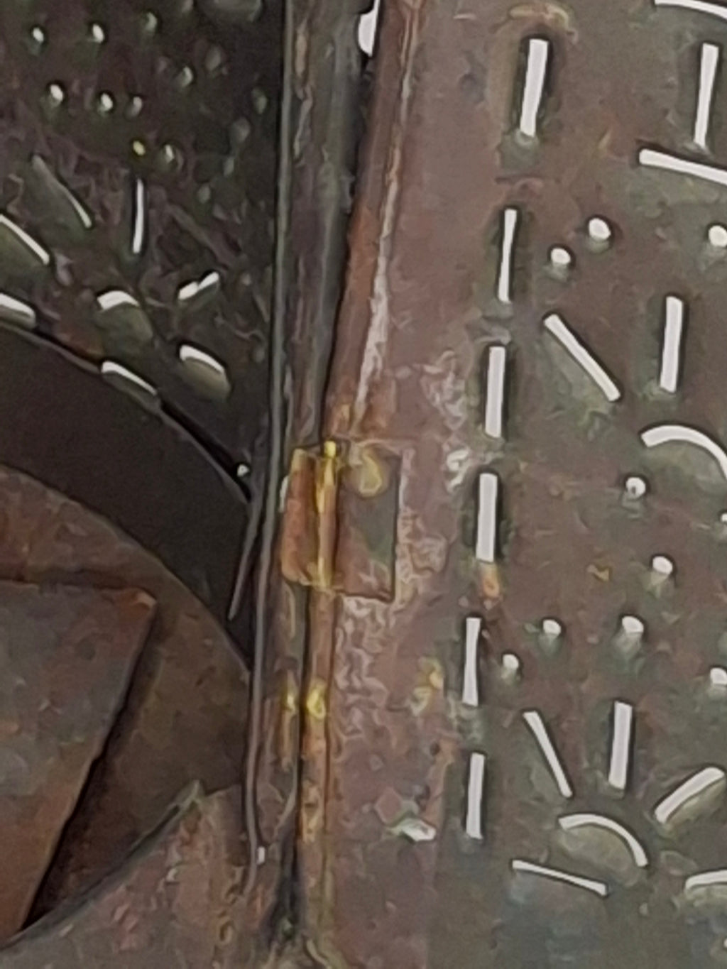 Antique 19th Century Pierced Tin Barn Candle Lantern Primitive Colonial