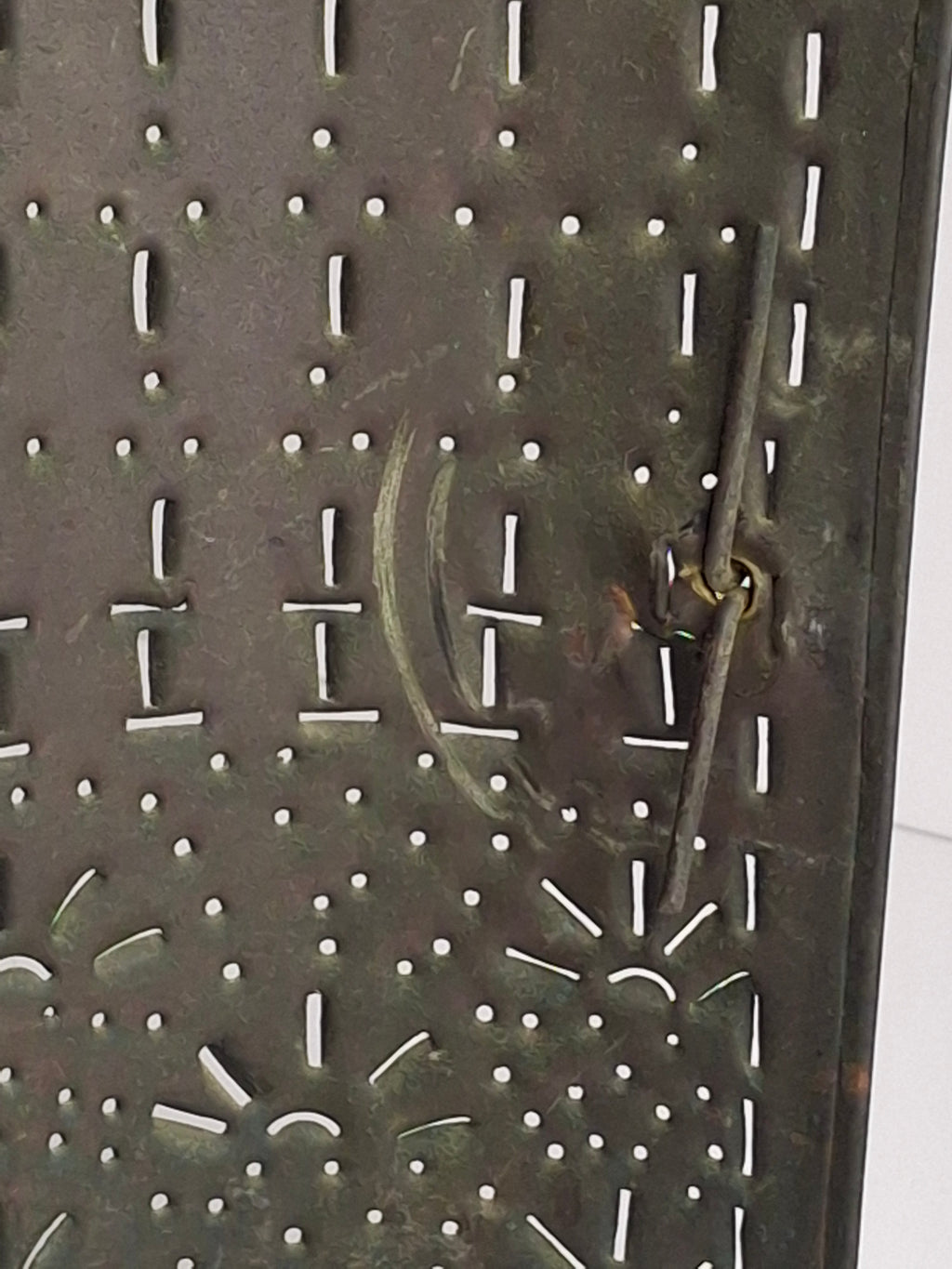 Antique 19th Century Pierced Tin Barn Candle Lantern Primitive Colonial