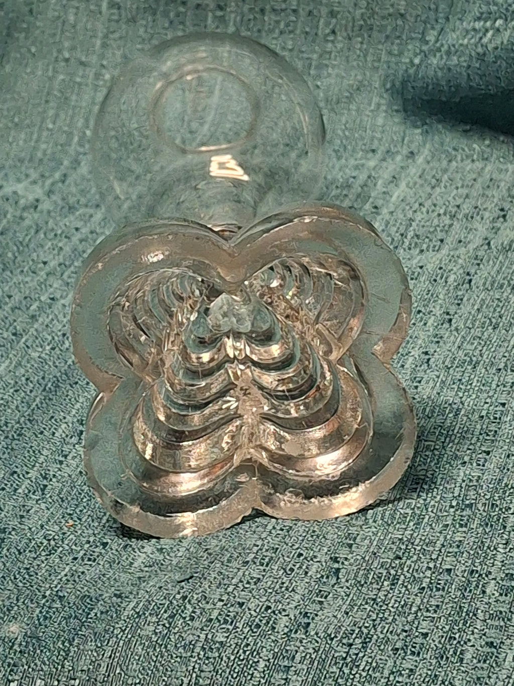 Antique 1820s American Blown Glass Whale Oil Lamp - Bulb-Shaped Font, Stepped Base, Single Tube Cork Burner - Early Sandwich Style