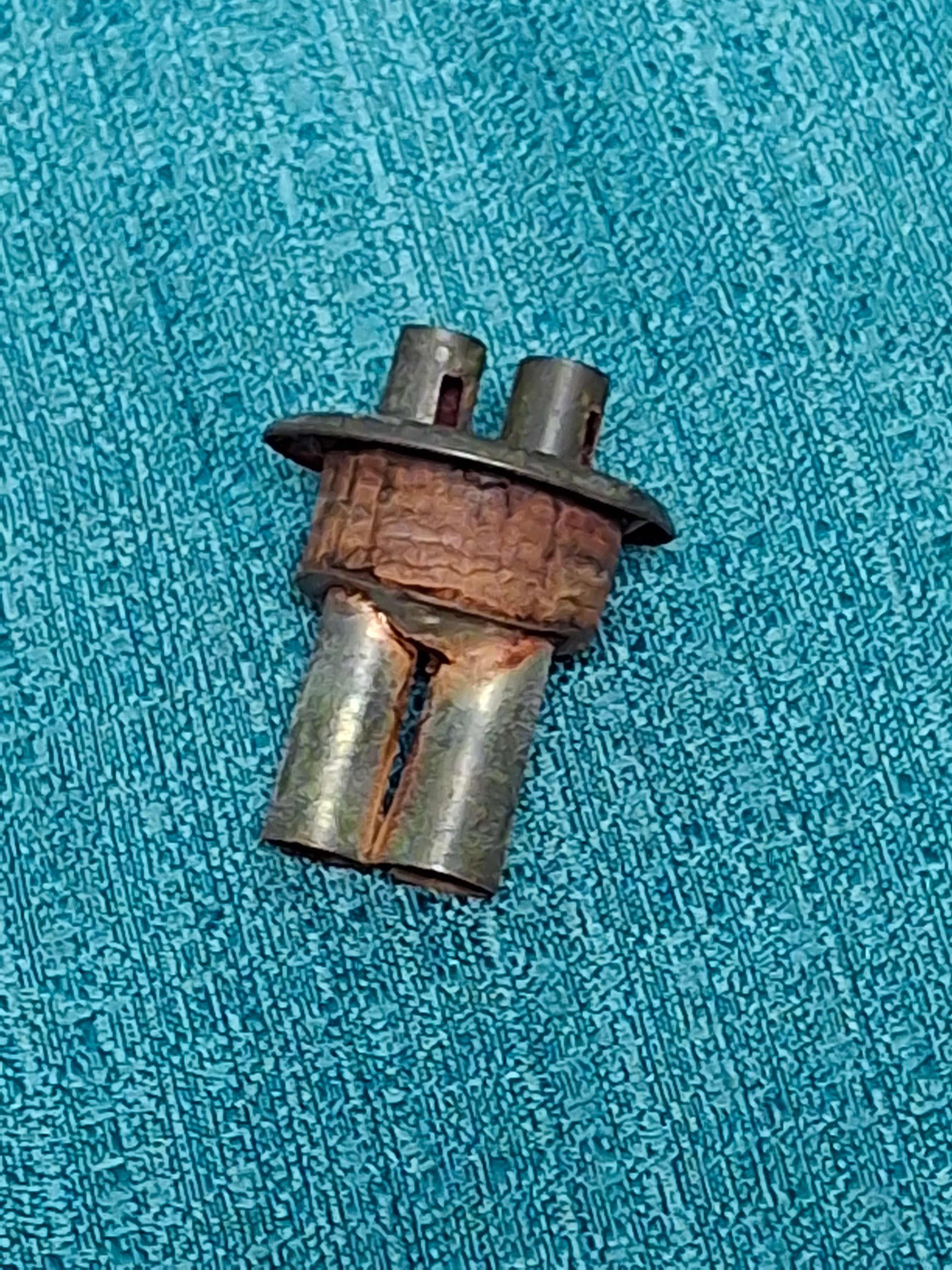 Antique 1830s American Bulb-Shaped Glass Whale Oil Lamp with Double Cork Tube Burner, Patent - Early 19th Century Lighting