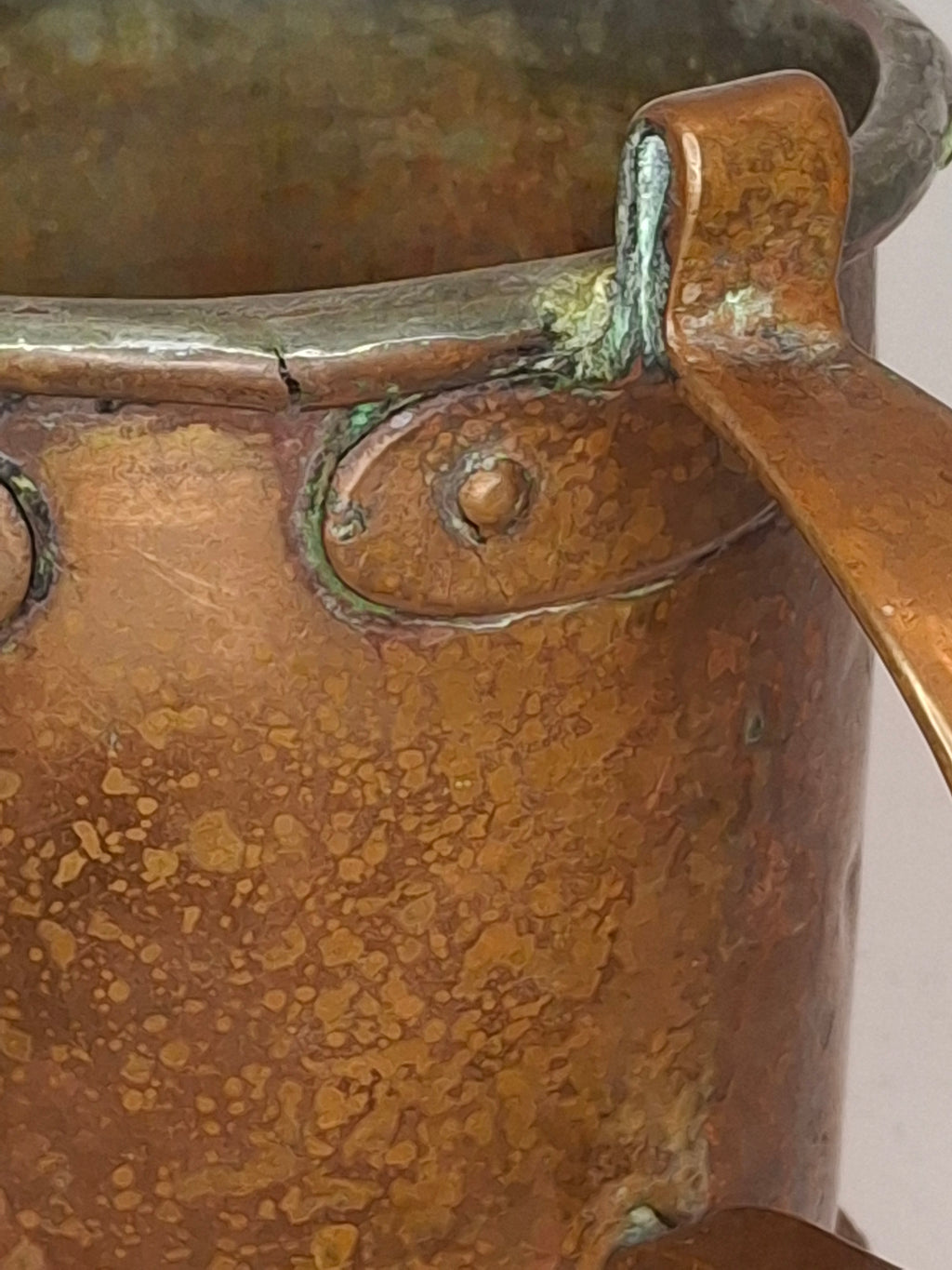 Very Rare Antique Early 1800s Russian Copper Netilat Yadayim Washing Cup with Unique Base - Jewish Ritual Vessel