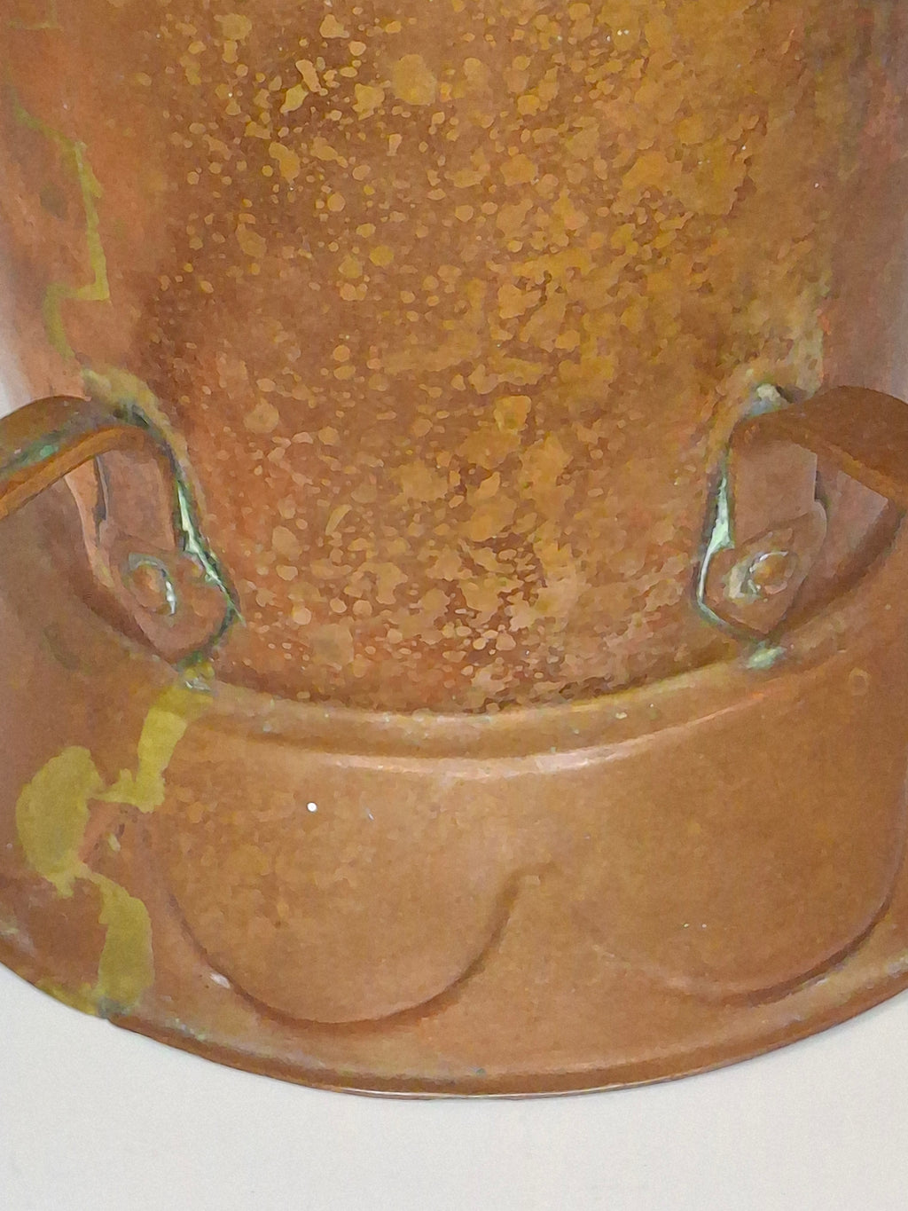 Very Rare Antique Early 1800s Russian Copper Netilat Yadayim Washing Cup with Unique Base - Jewish Ritual Vessel