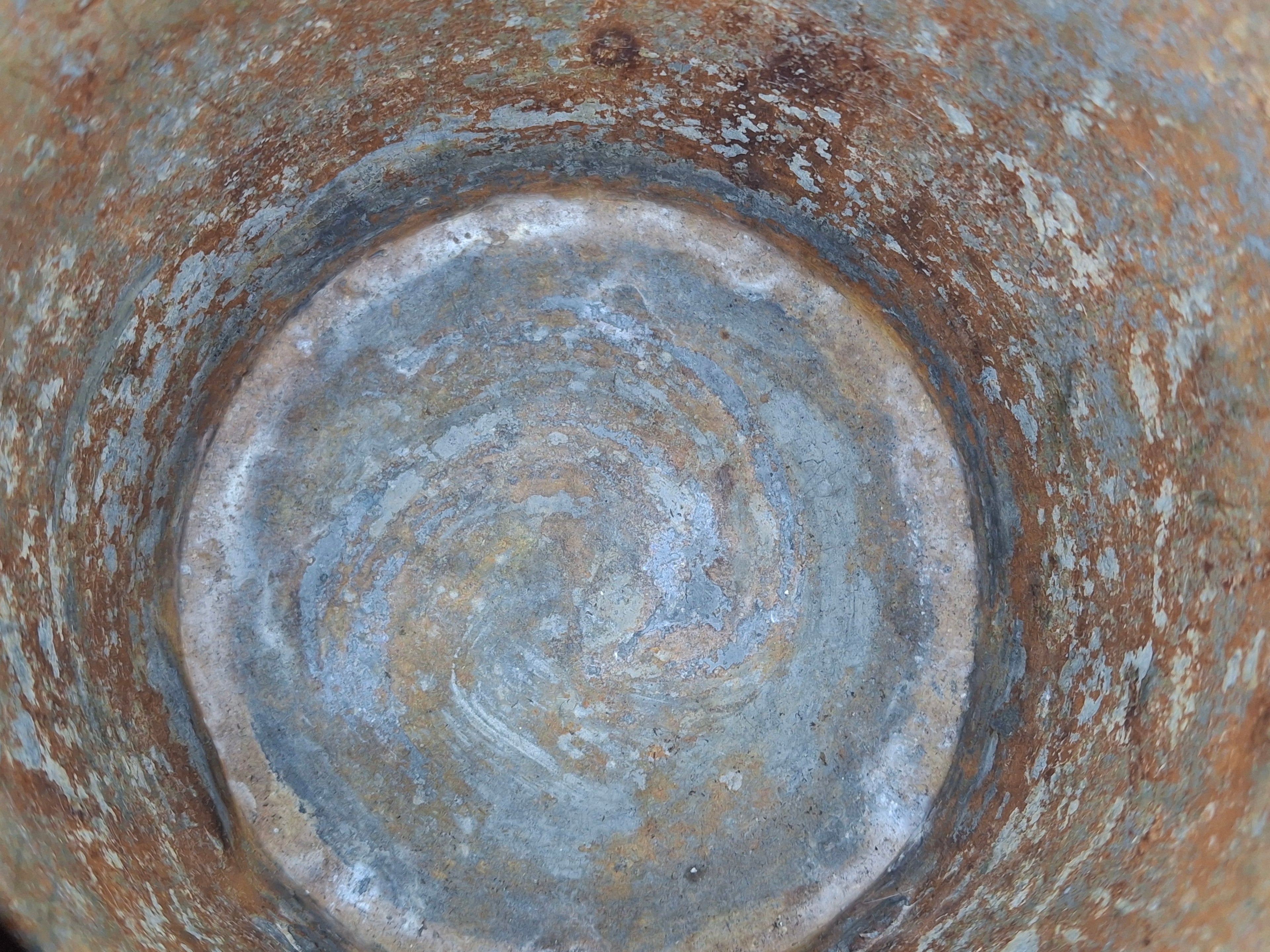 Very Rare Antique Early 1800s Russian Copper Netilat Yadayim Washing Cup with Unique Base - Jewish Ritual Vessel