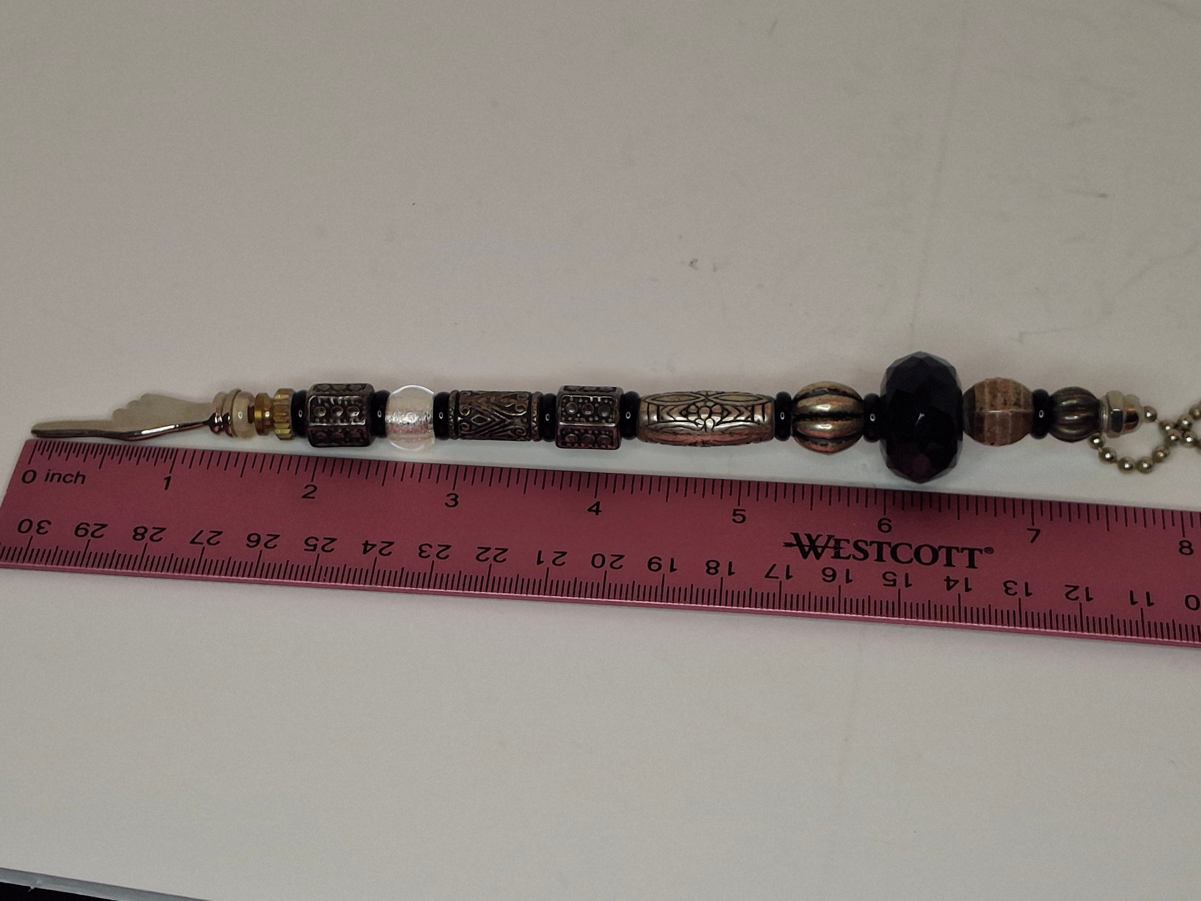 Lot of 2 Vintage-Style Beaded Mid-20th century Torah Yad Pointers Judaica