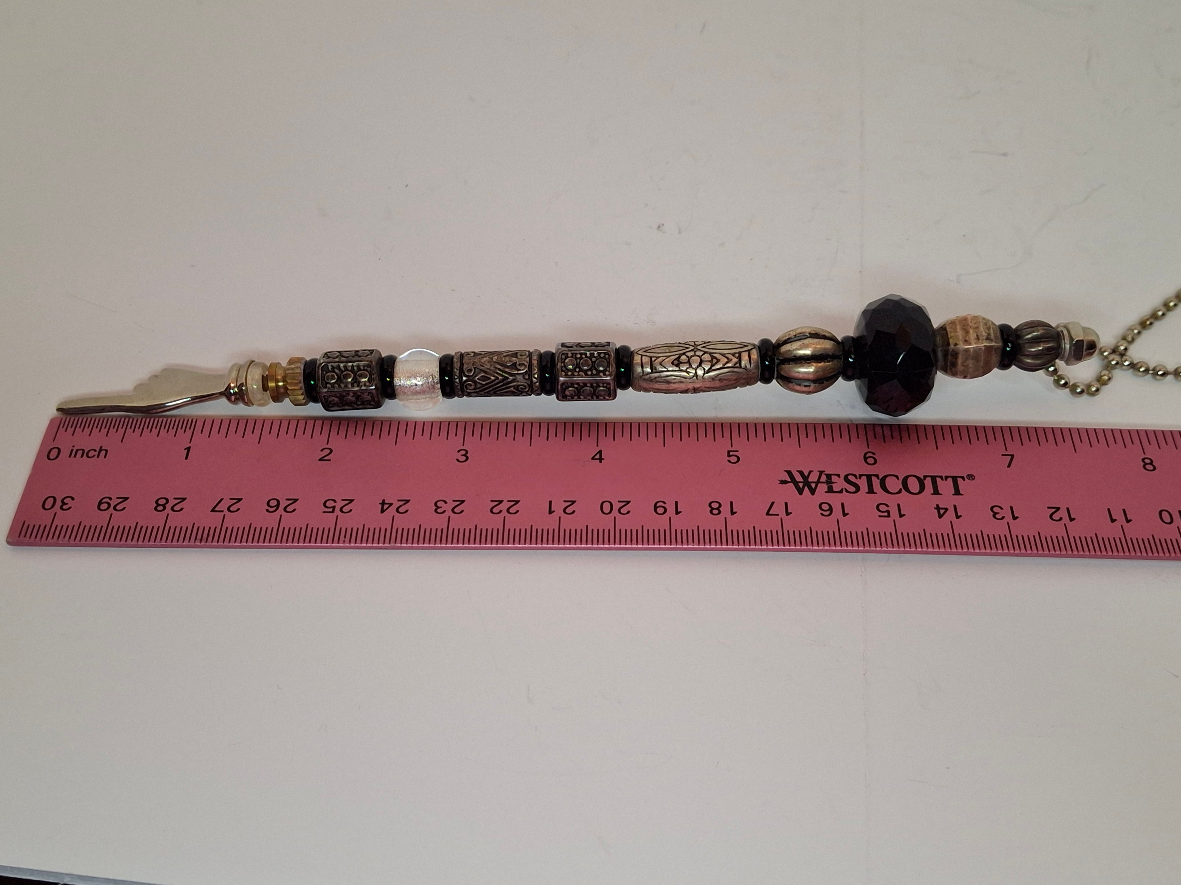 Lot of 2 Vintage-Style Beaded Mid-20th century Torah Yad Pointers Judaica