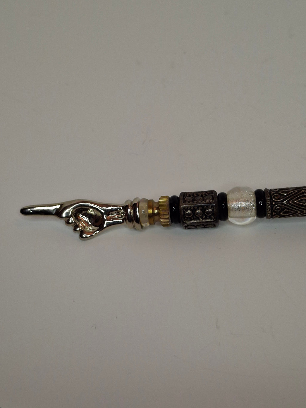 Lot of 2 Vintage-Style Beaded Mid-20th century Torah Yad Pointers Judaica