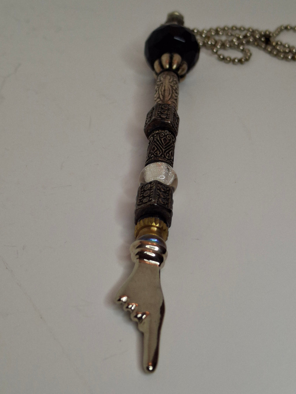 Lot of 2 Vintage-Style Beaded Mid-20th century Torah Yad Pointers Judaica