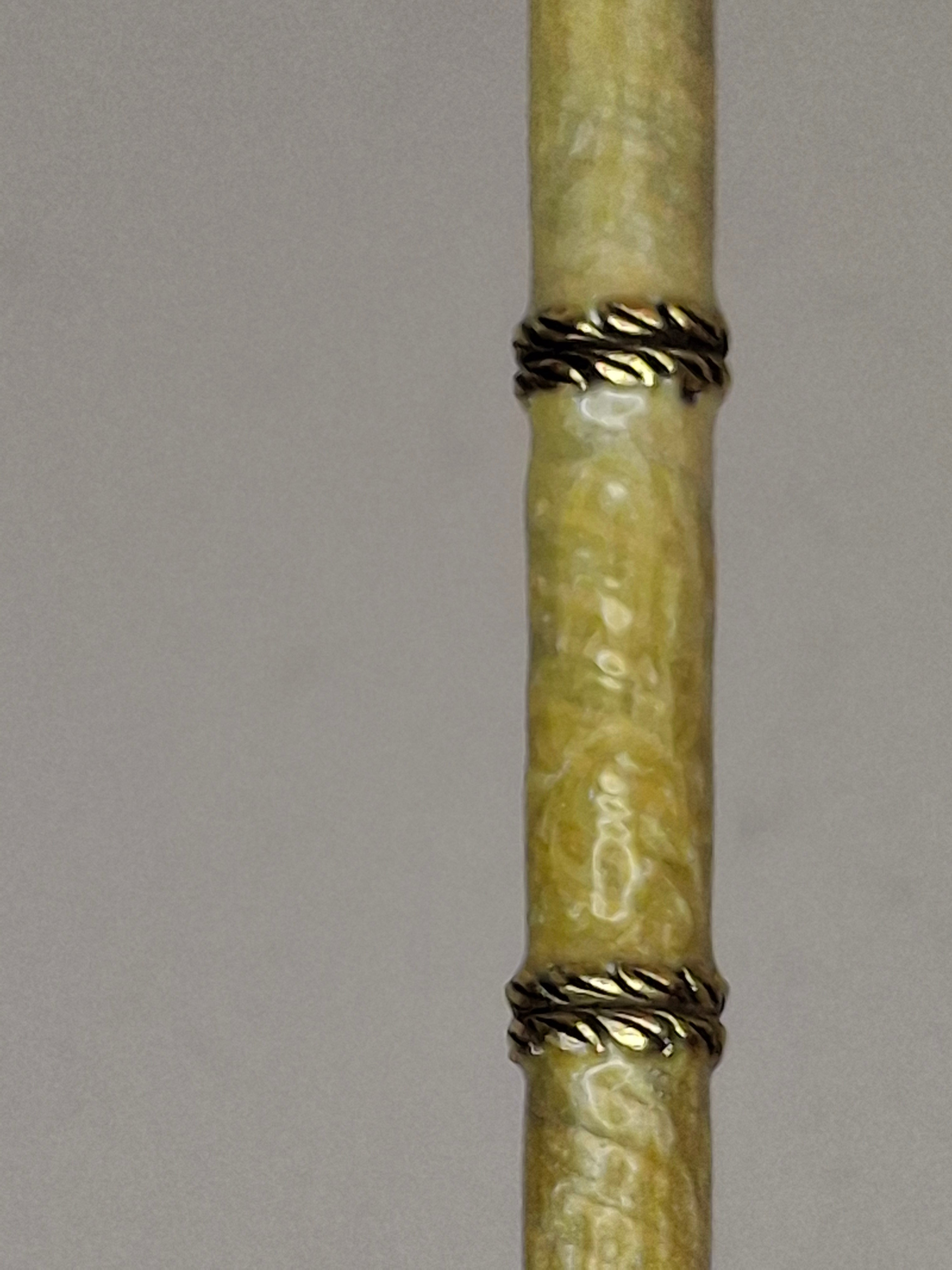 Antique Victorian Horn & Gilt Brass Torah Pointer Yad 7" European Judaica 19th Century
