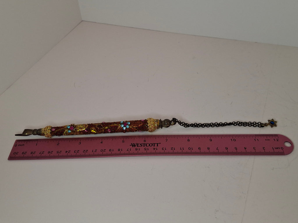 Lot of 2 Vintage-Style Beaded Mid-20th century Torah Yad Pointers Judaica