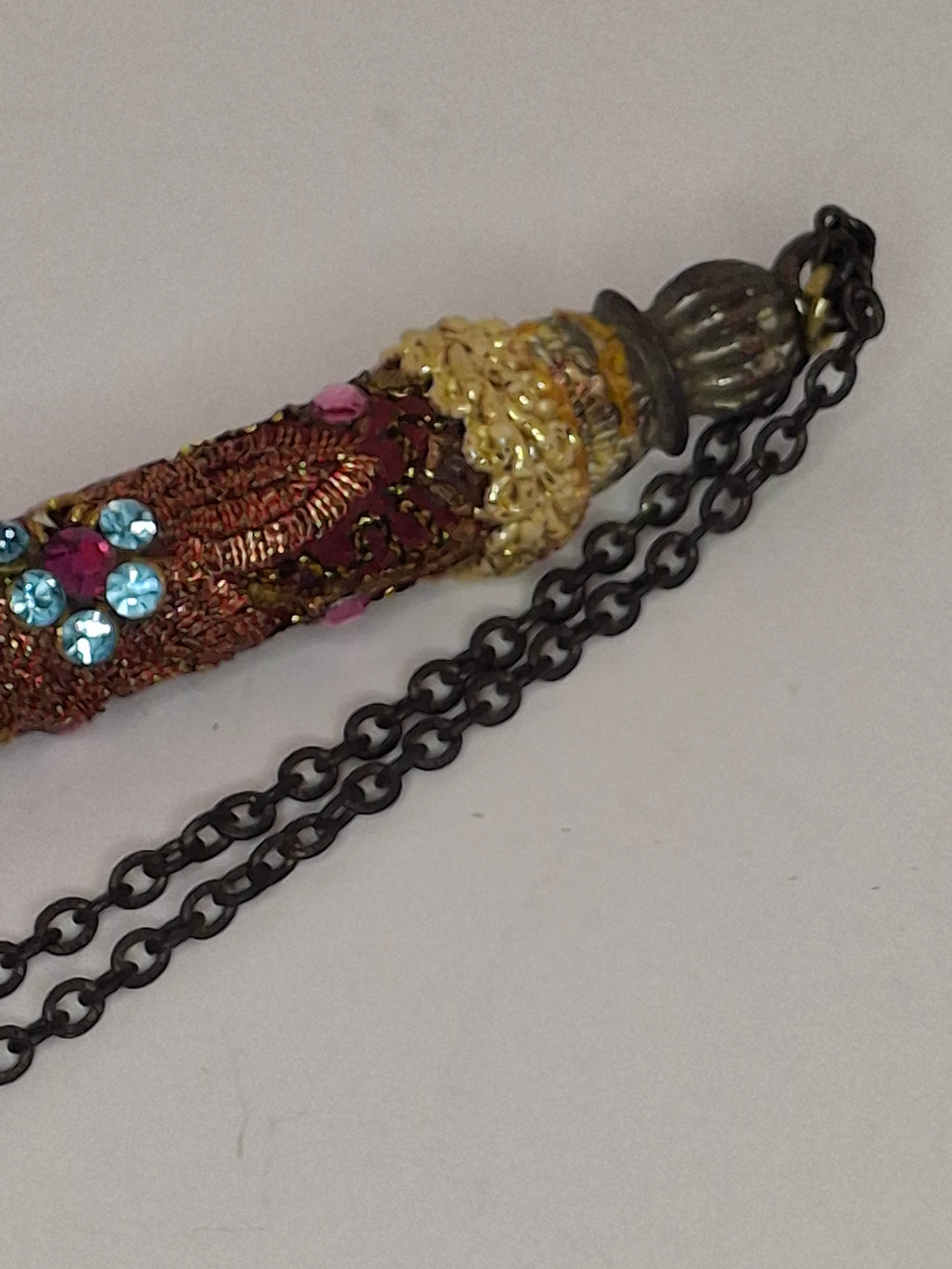 Lot of 2 Vintage-Style Beaded Mid-20th century Torah Yad Pointers Judaica