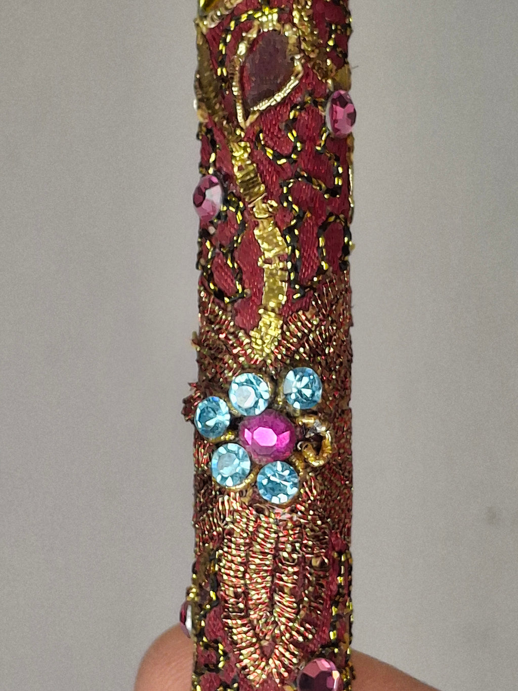 Lot of 2 Vintage-Style Beaded Mid-20th century Torah Yad Pointers Judaica