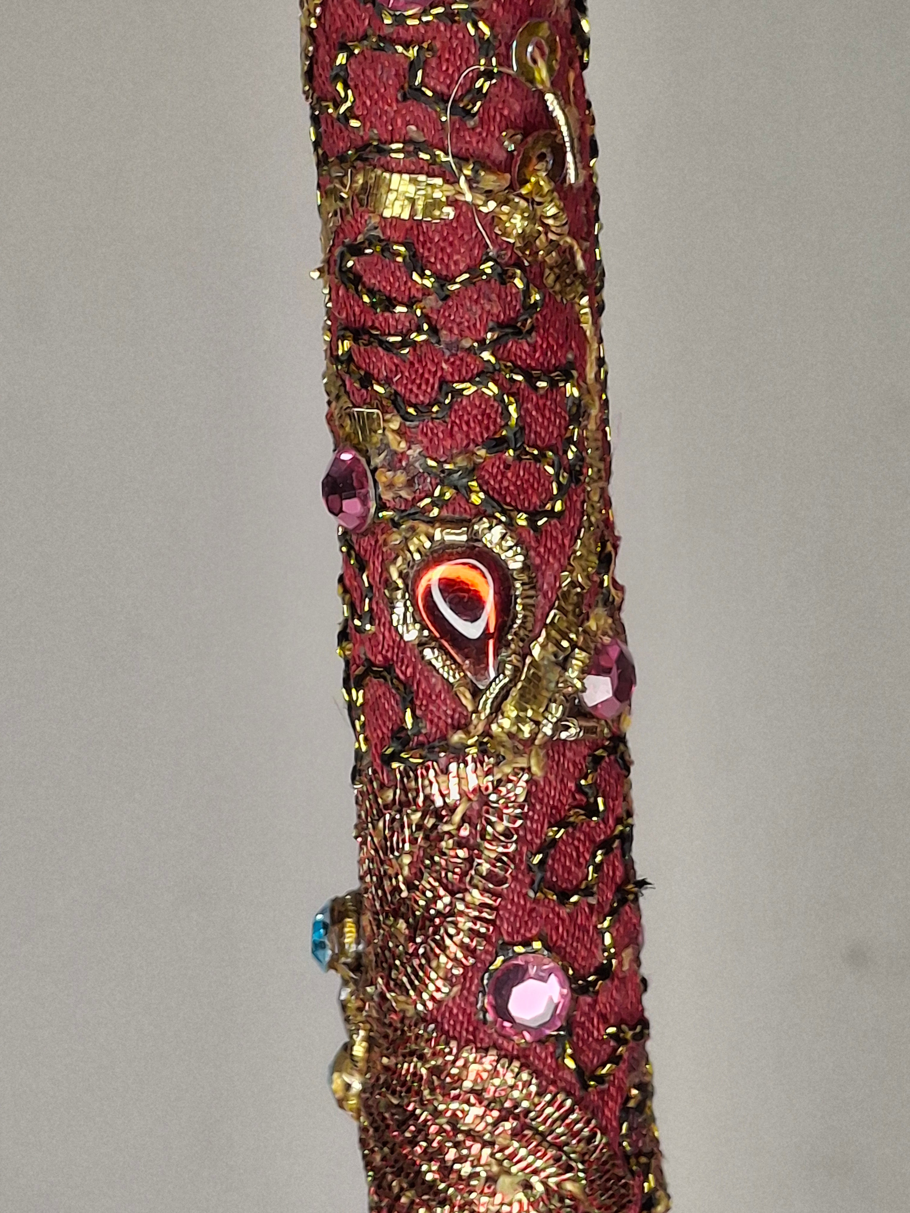 Lot of 2 Vintage-Style Beaded Mid-20th century Torah Yad Pointers Judaica