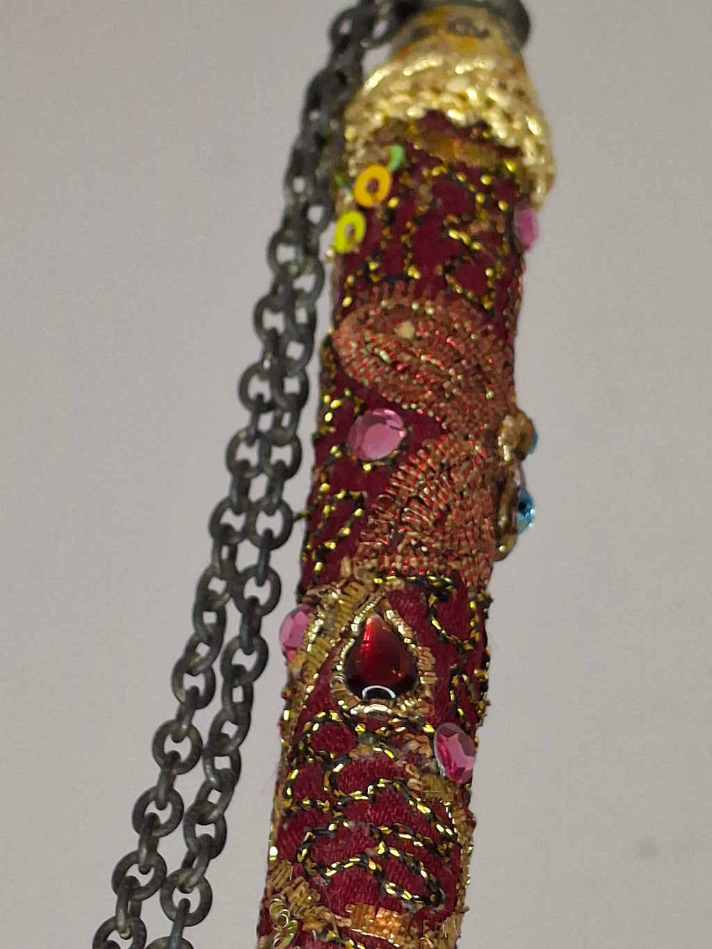 Lot of 2 Vintage-Style Beaded Mid-20th century Torah Yad Pointers Judaica