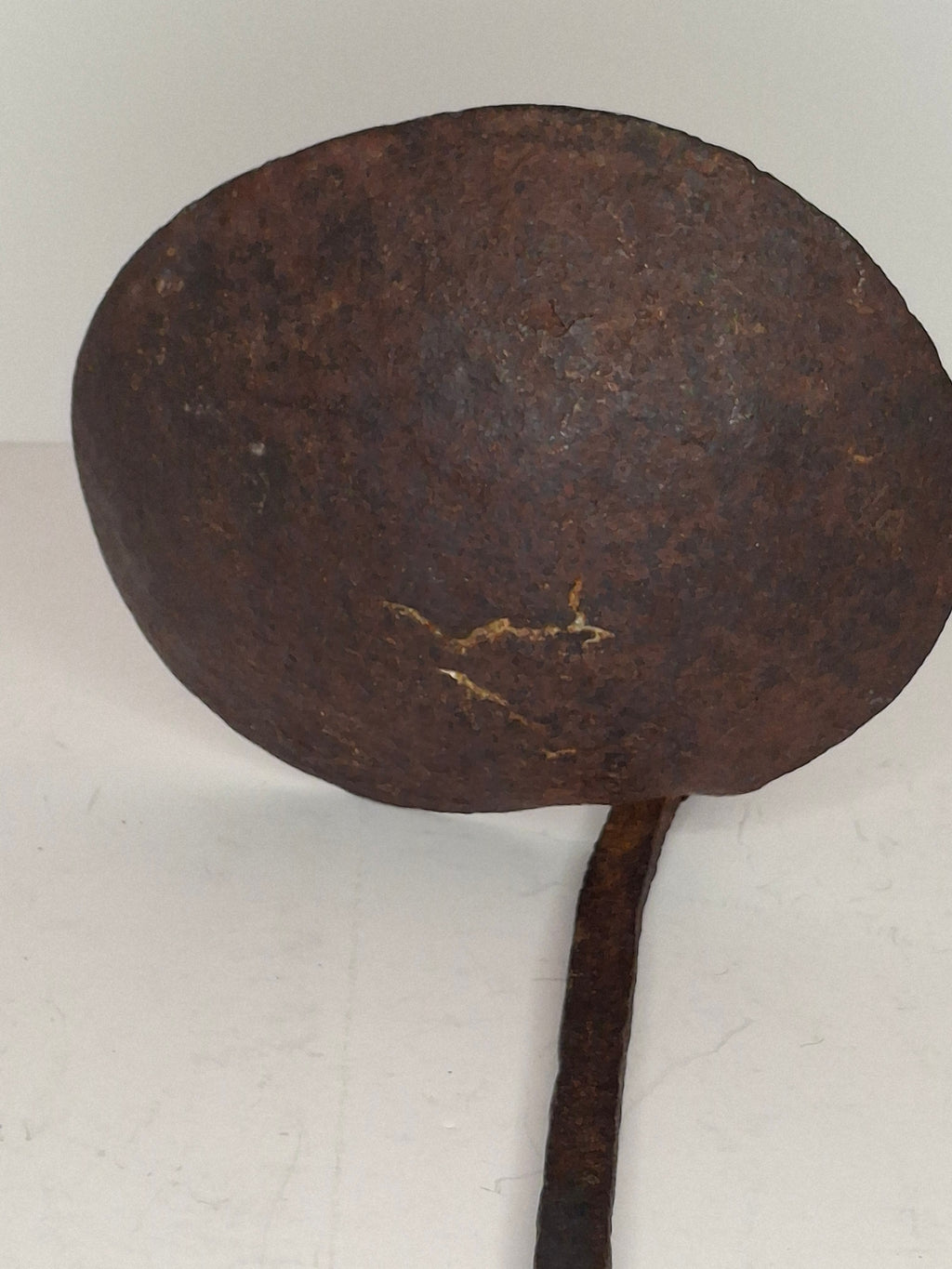 Authentic 9th–12th Century Viking Iron Spiked Fat Lamp – Hand-Forged One-Piece Construction, European, Provenance