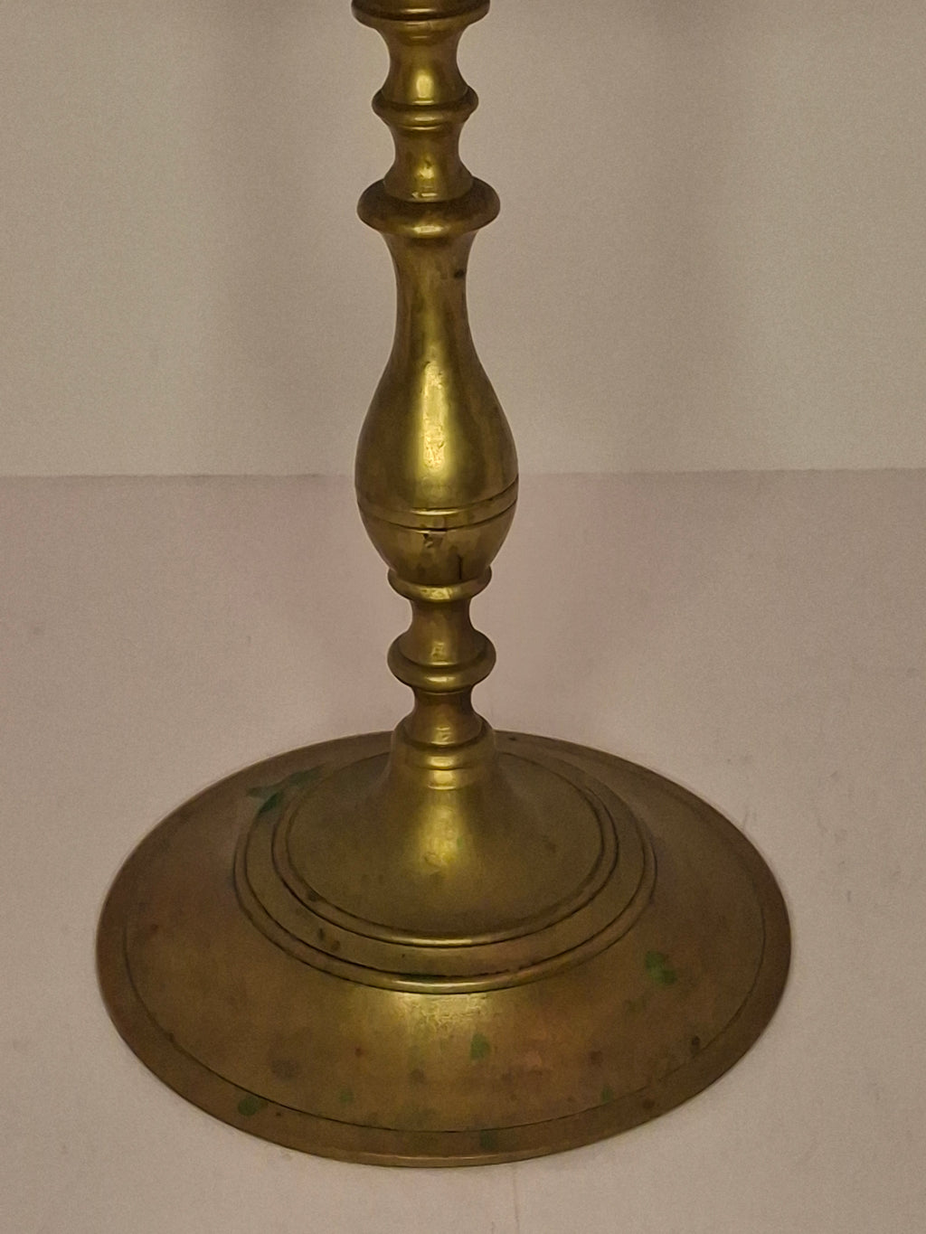 Antique 19th Century Eastern European Jewish Brass 5-Arm Sabbath Candelabrum with Mythical Bird Motifs & Original Dark Patina - Judaica