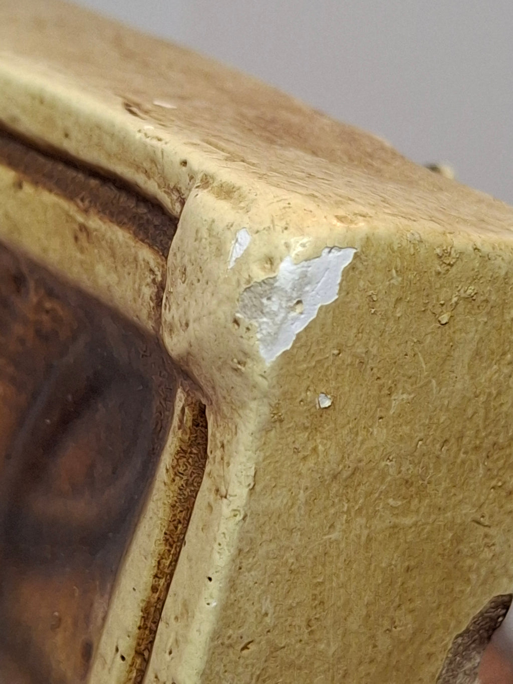 Vintage 1960s Israeli Ceramic Relief Wall Plaque - Bar Mitzvah Tefillin Ritual Father & Son Judaica Art Hanging - Heavy Signed-Style Piece