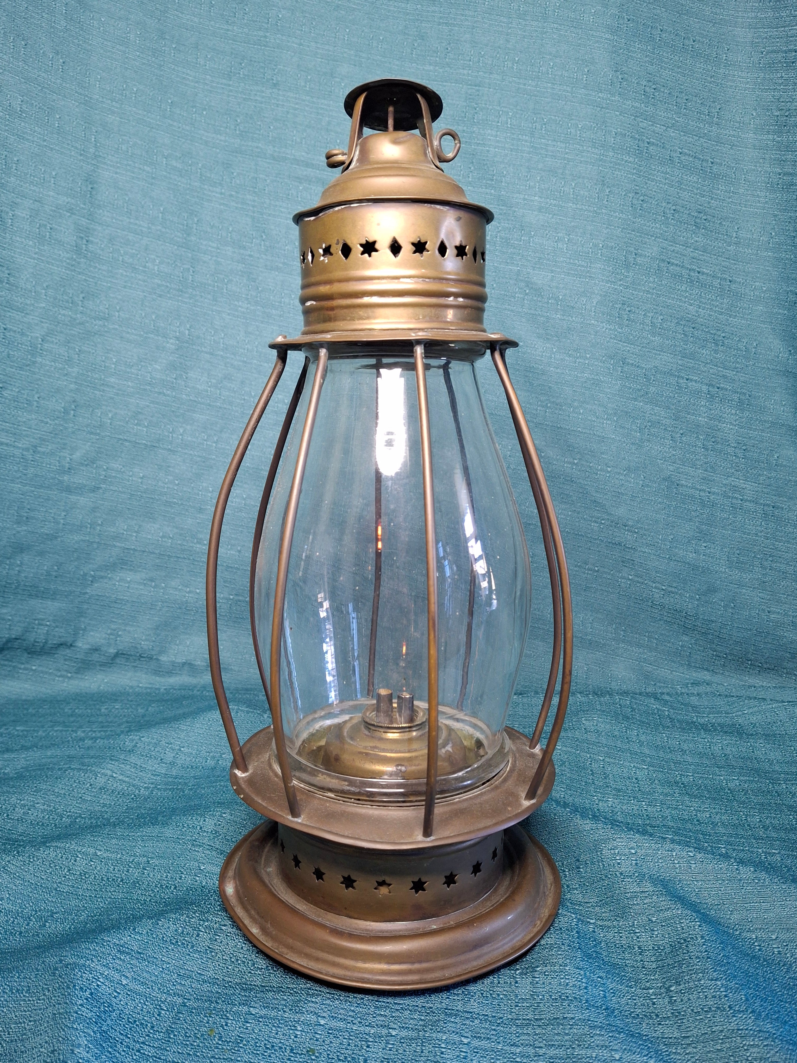 Antique 19th C. Double Whale Oil Lantern Circa 1840s