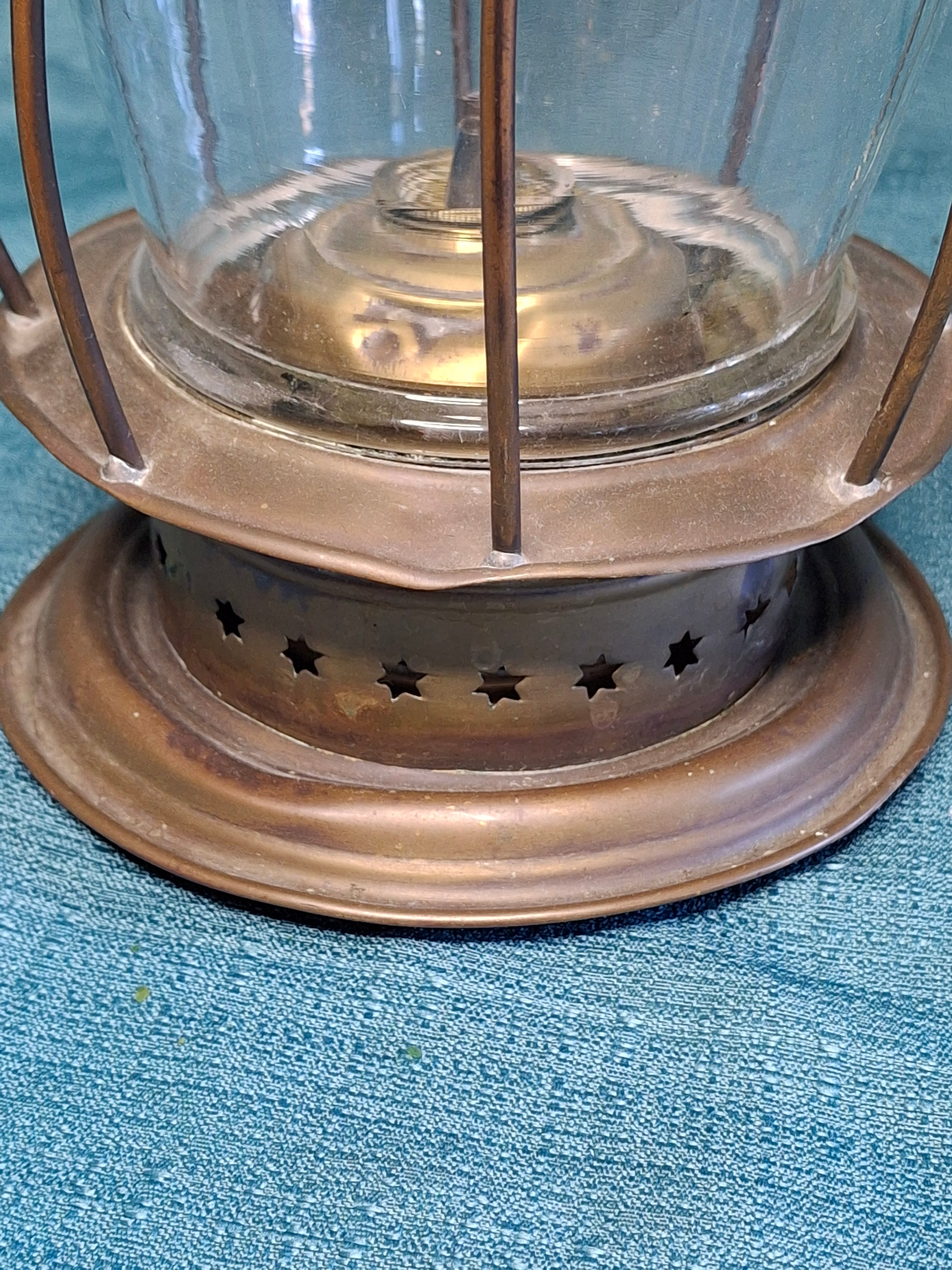 Antique 19th C. Double Whale Oil Lantern Circa 1840s