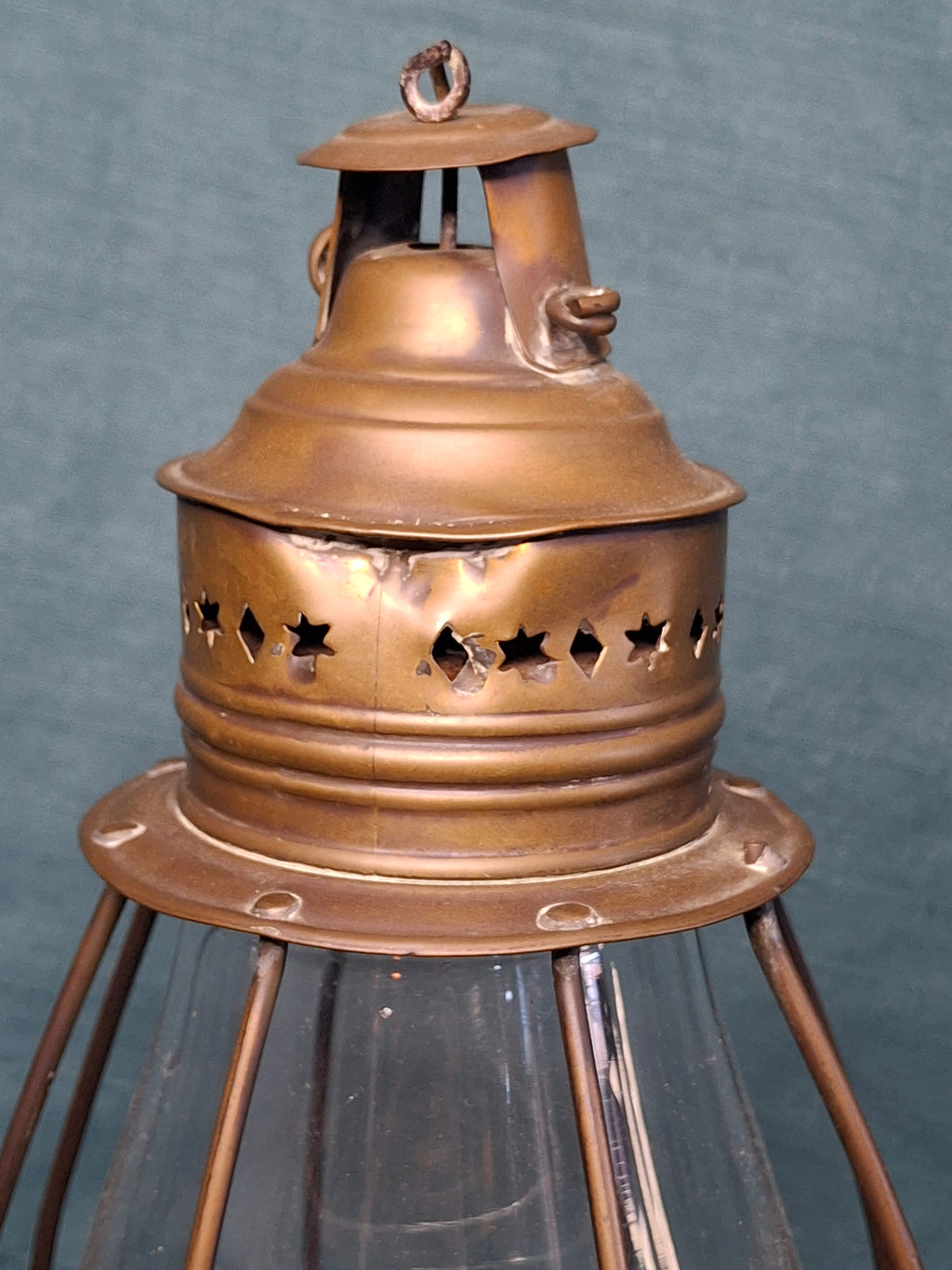 Antique 19th C. Double Whale Oil Lantern Circa 1840s