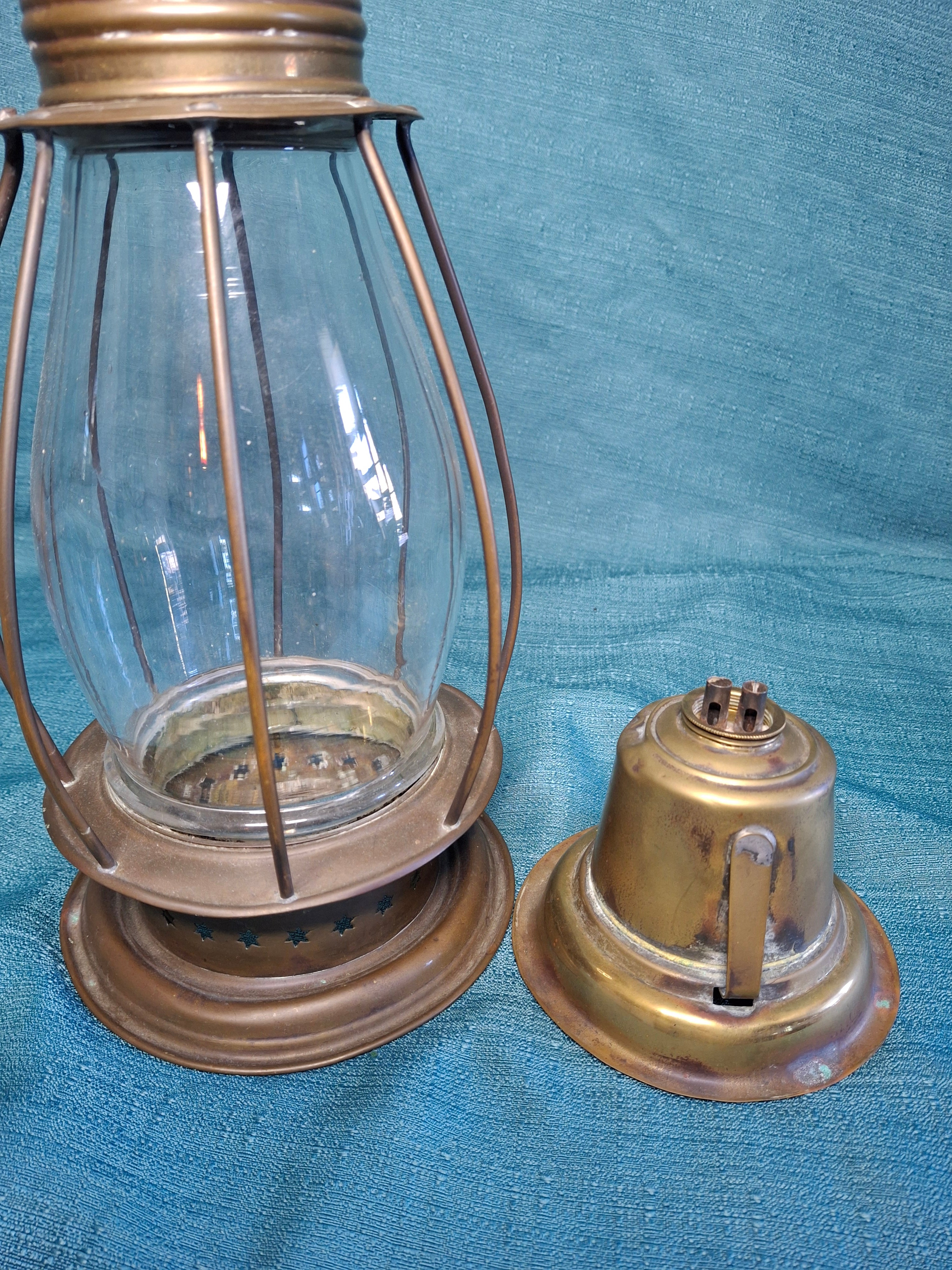 Antique 19th C. Double Whale Oil Lantern Circa 1840s