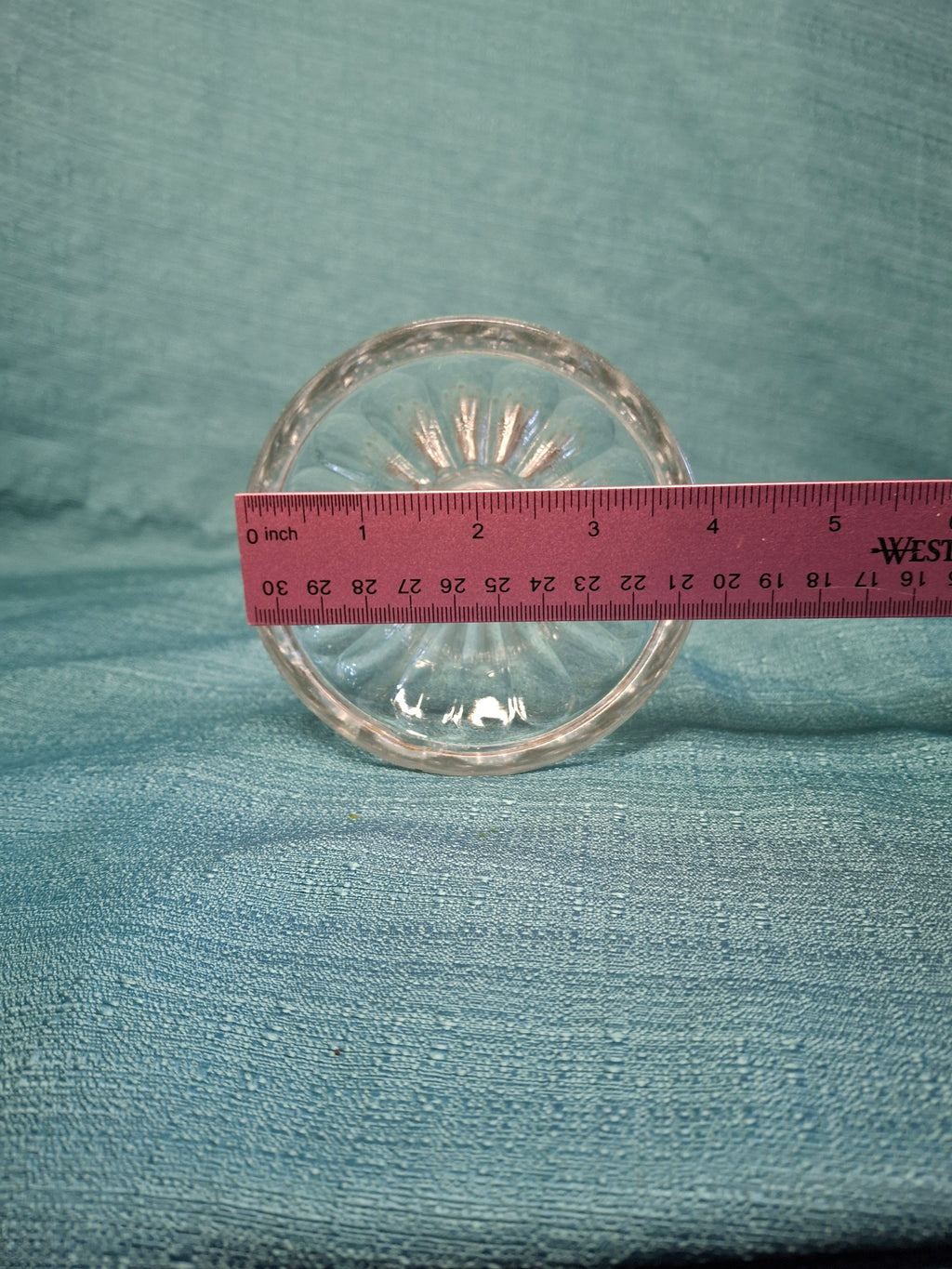 Antique Clear Pressed Glass Kerosene Oil Lamp with Queen Anne Burner, USA c. 1900 - Victorian Era