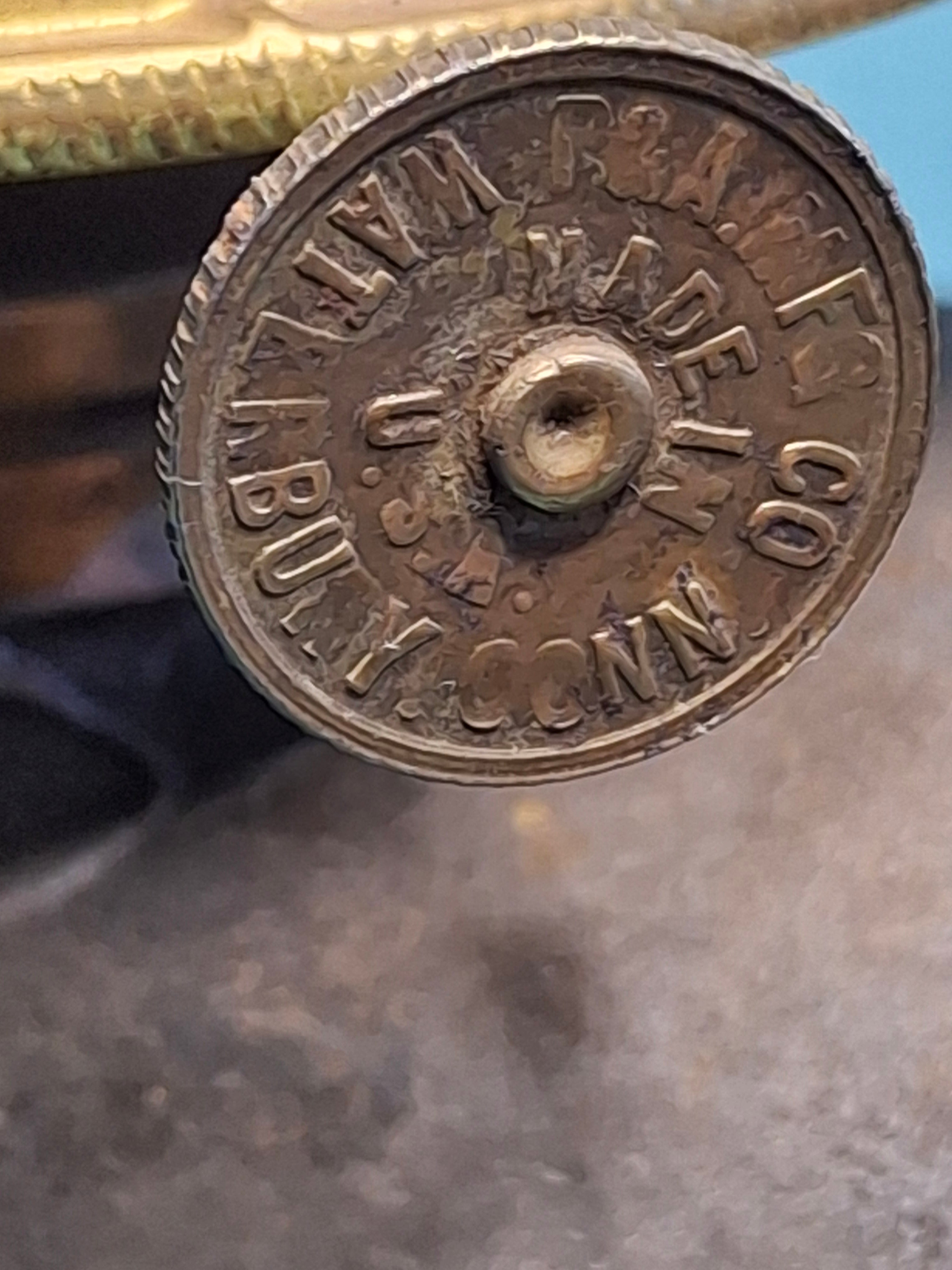 Antique Victorian Duplex Kerosene Oil Lamp w/ Eagle and Plume & Atwood Brass Burners