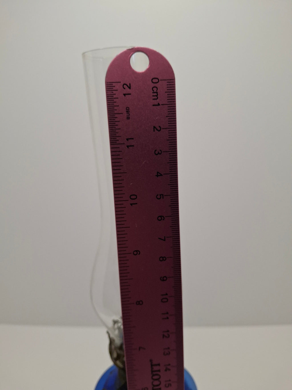 Vintage Antique Blue Kerosene Oil Lamp, Rare Sterling Wick Knob, Unique Glass Chimney Circa 1900